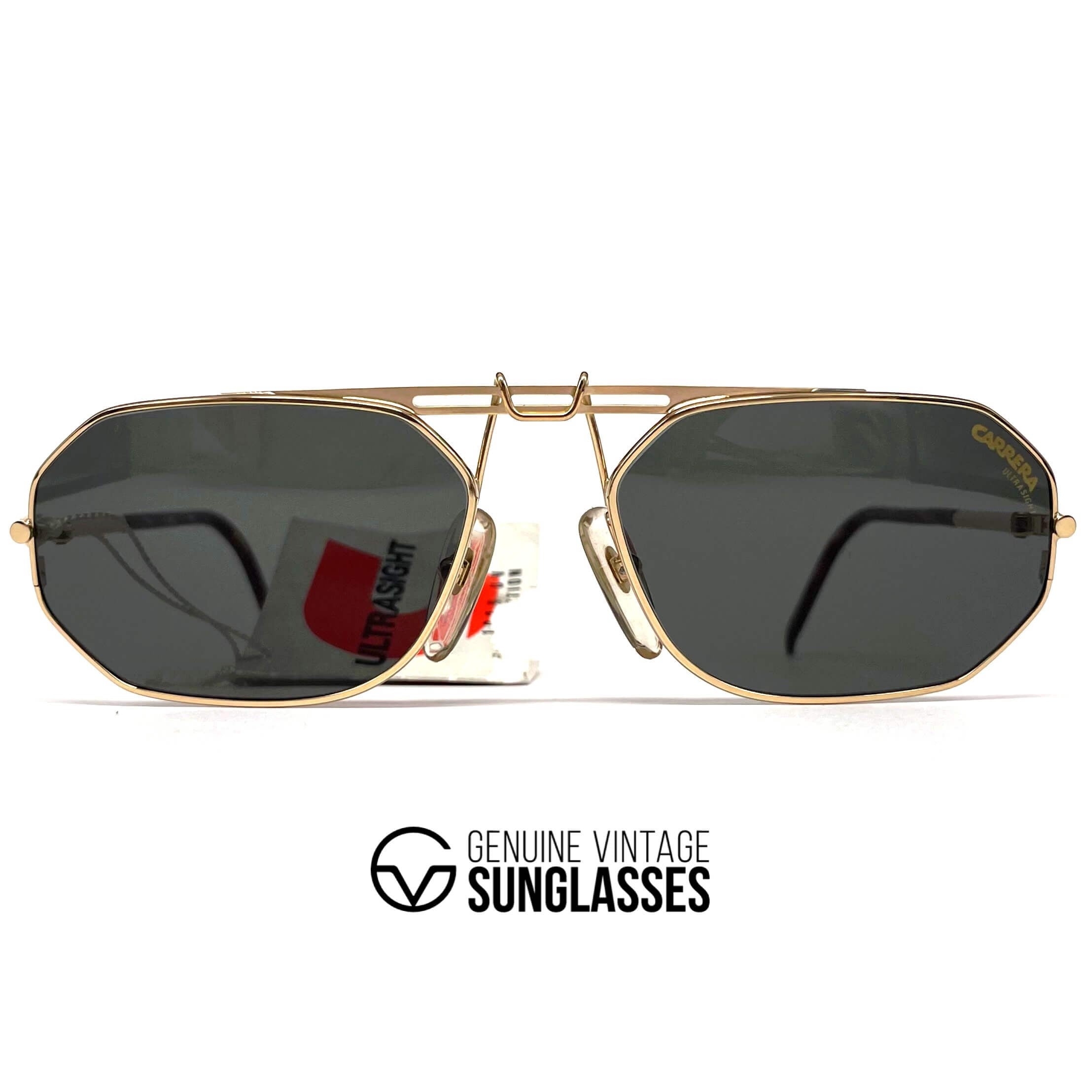 Vintage CARRERA 5498 "Ultrasight" rare gold designer sunglasses