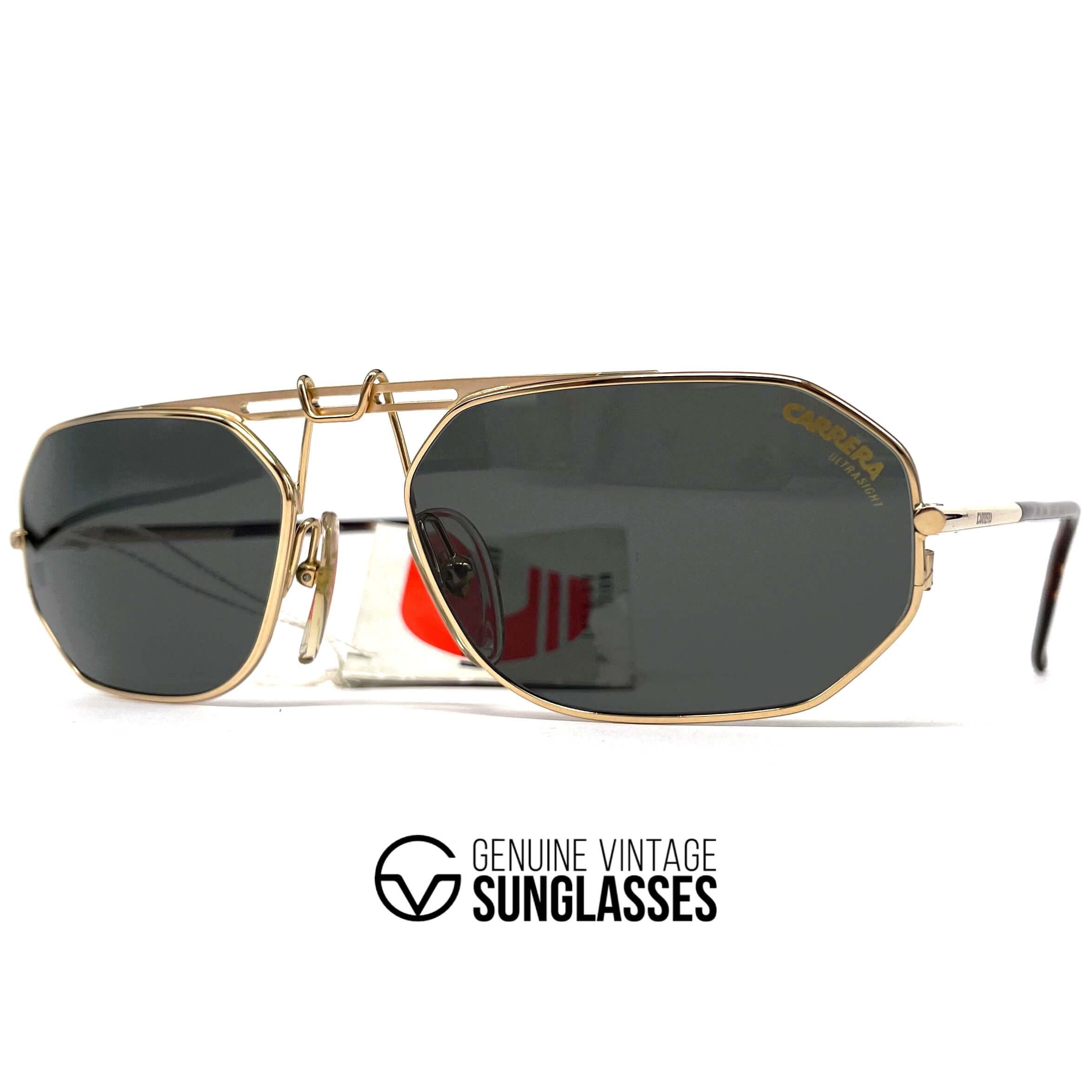 Vintage CARRERA 5498 "Ultrasight" rare gold designer sunglasses