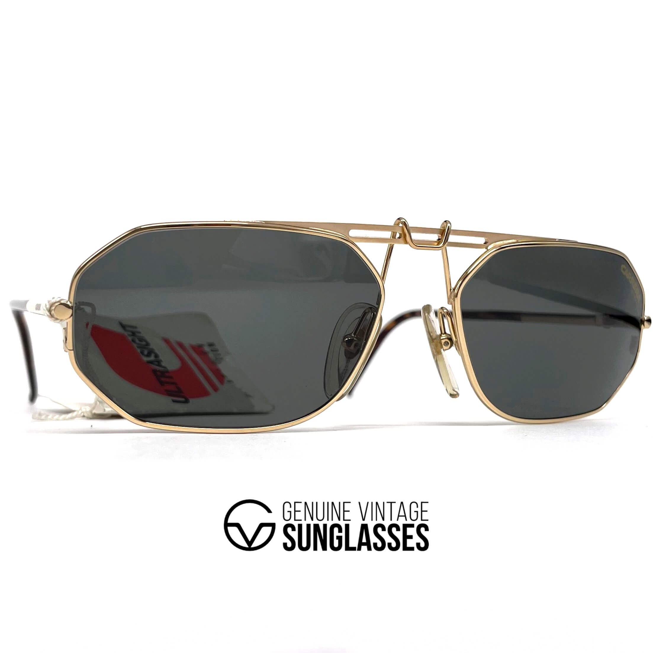 Vintage CARRERA 5498 "Ultrasight" rare gold designer sunglasses