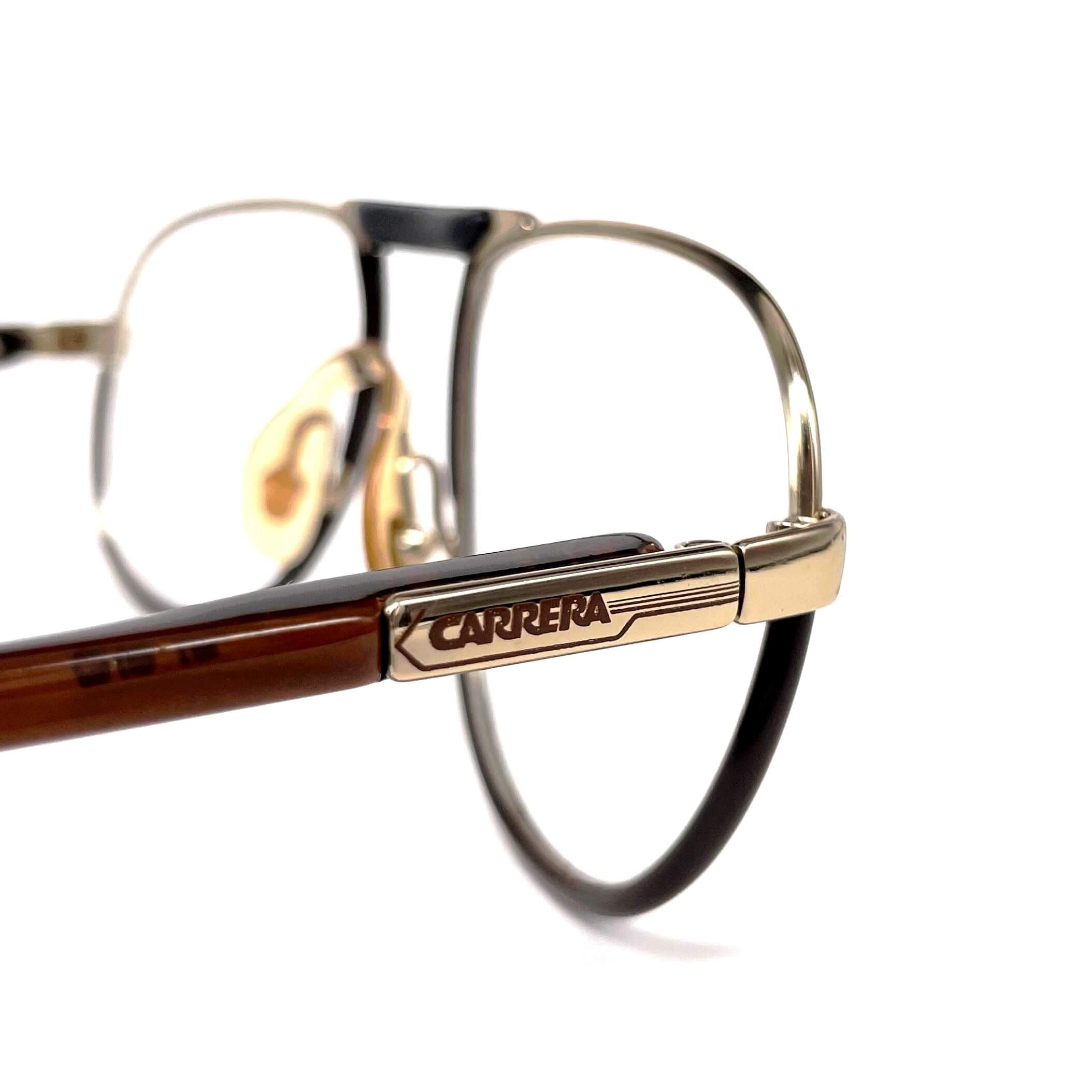 Vintage CARRERA 5511 Sport rare gold aviator glasses frames