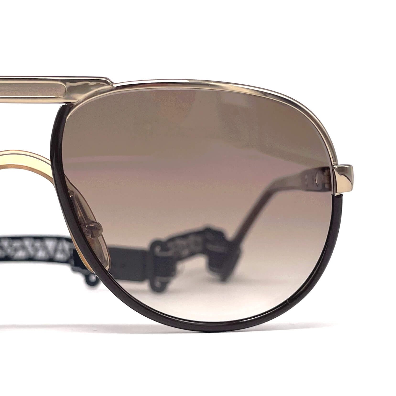 Vintage CARRERA 5511 Sport rare gold aviator sunglasses