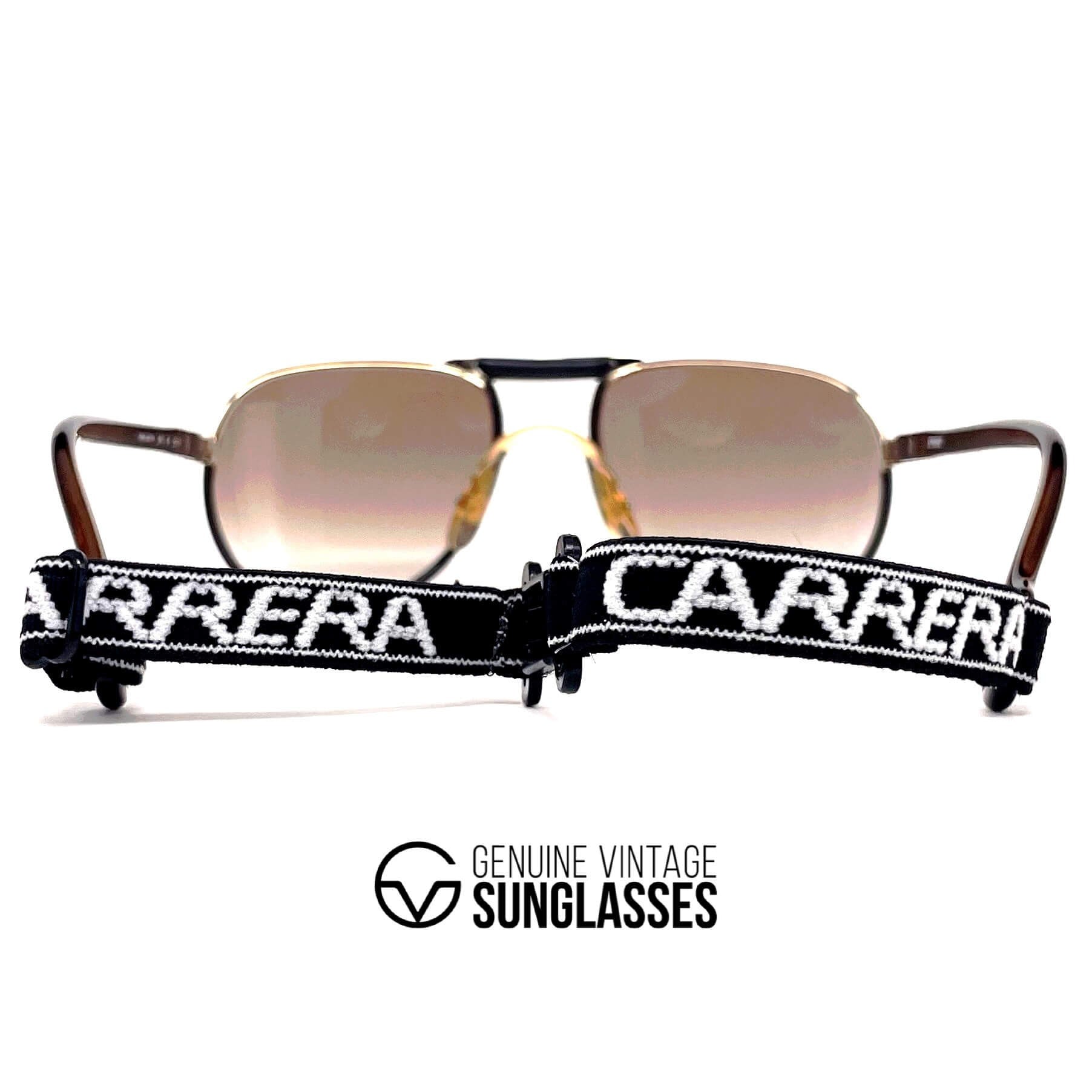 Vintage CARRERA 5511 Sport rare gold aviator sunglasses