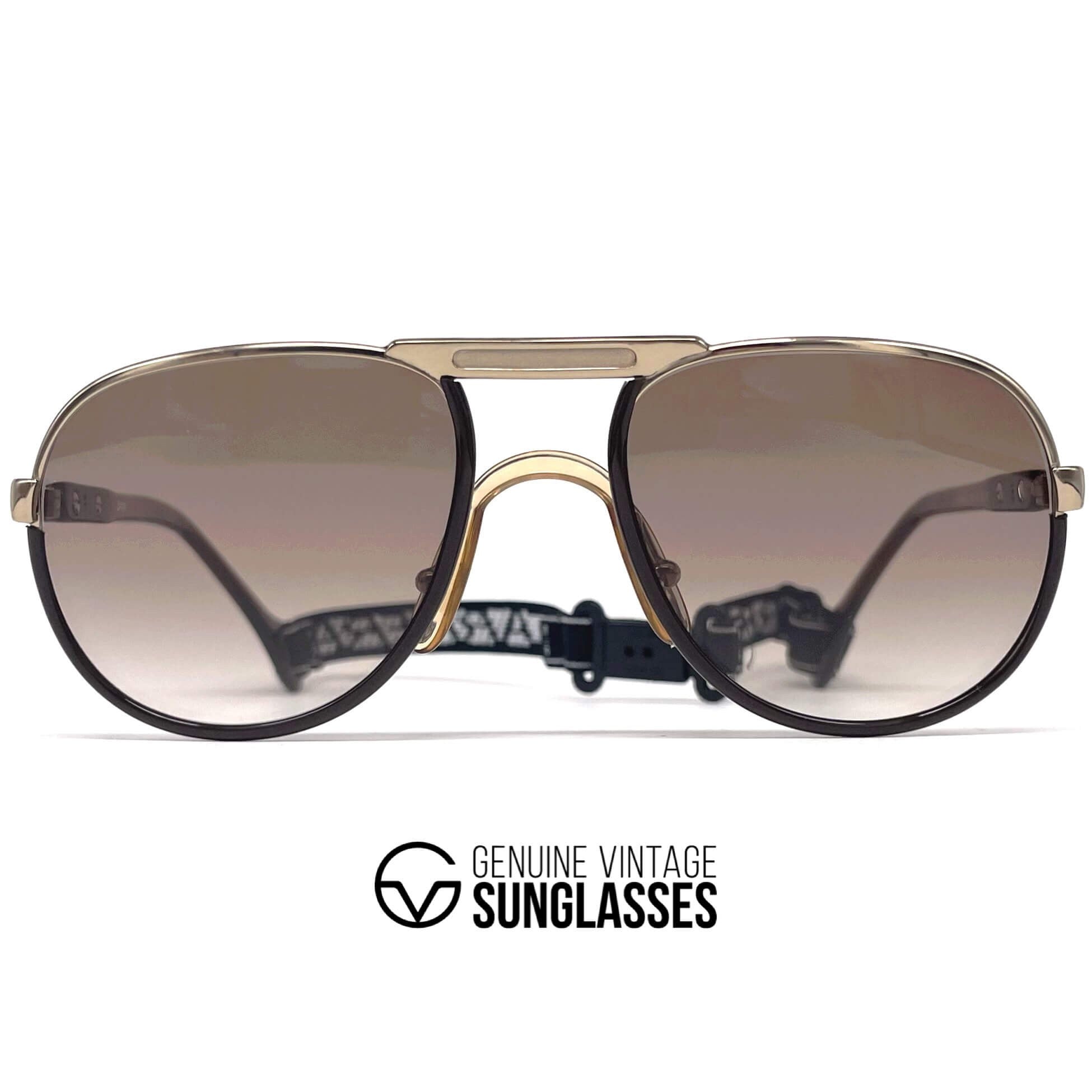 Vintage CARRERA 5511 Sport rare gold aviator sunglasses