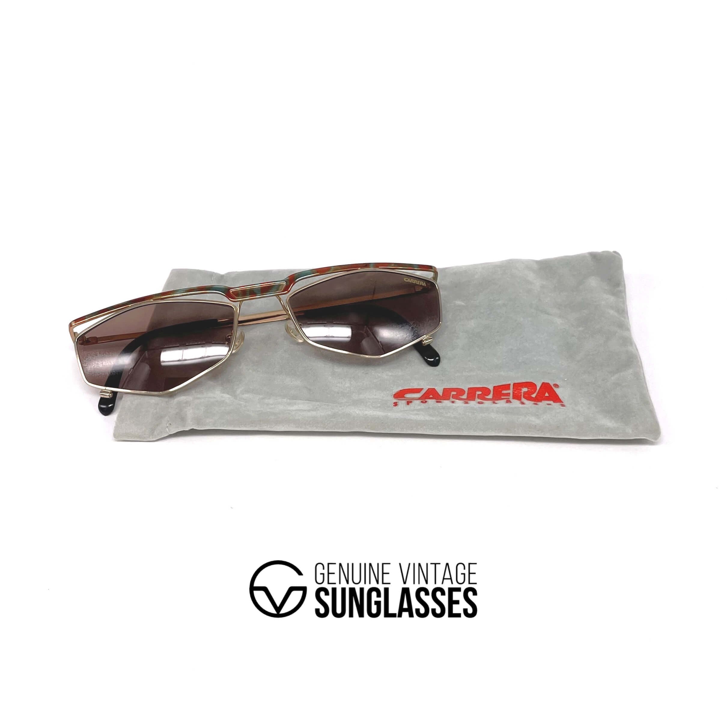 Vintage CARRERA 5546 "Ultrapol" designer green ploarized sunglasses