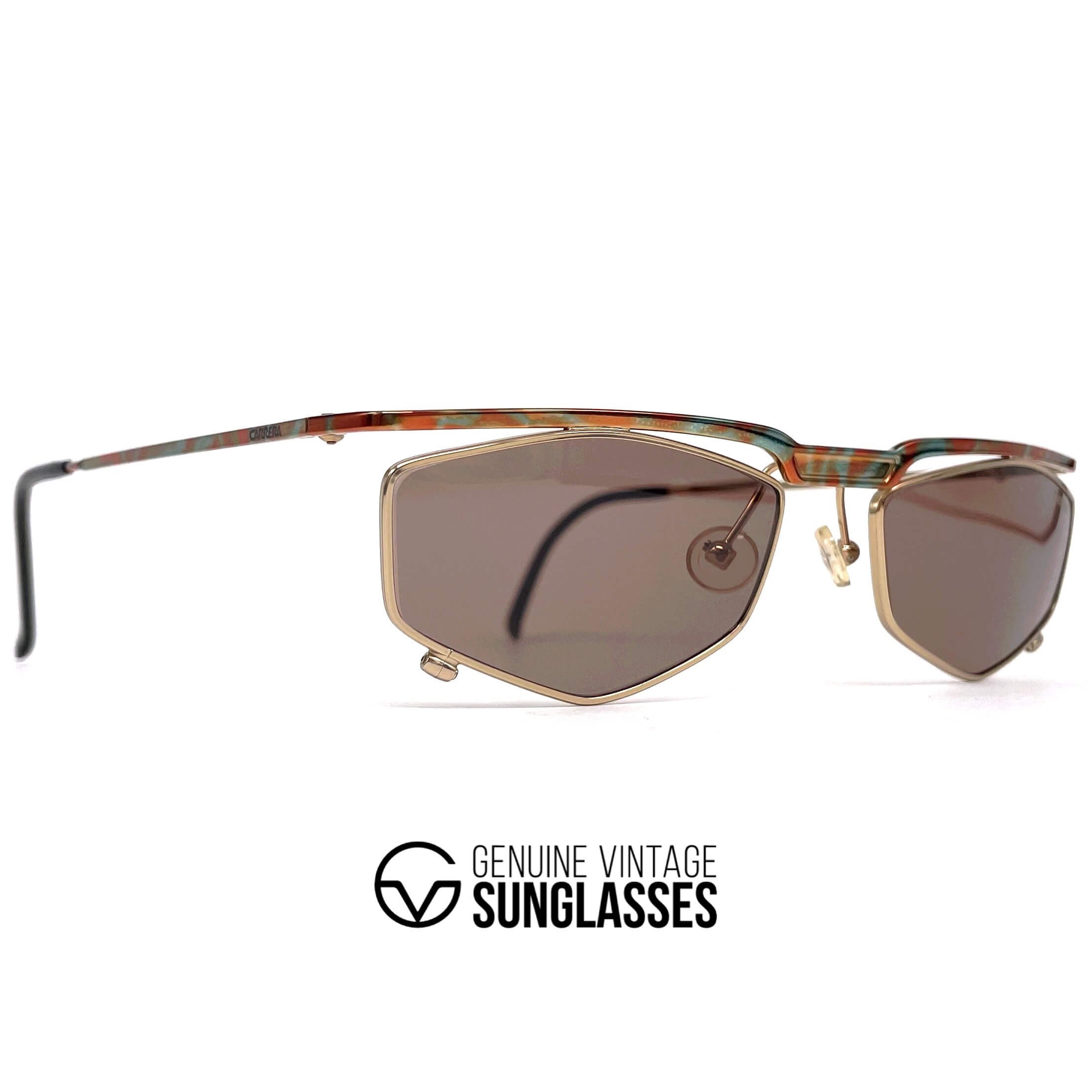 Vintage CARRERA 5546 "Ultrapol" designer green ploarized sunglasses
