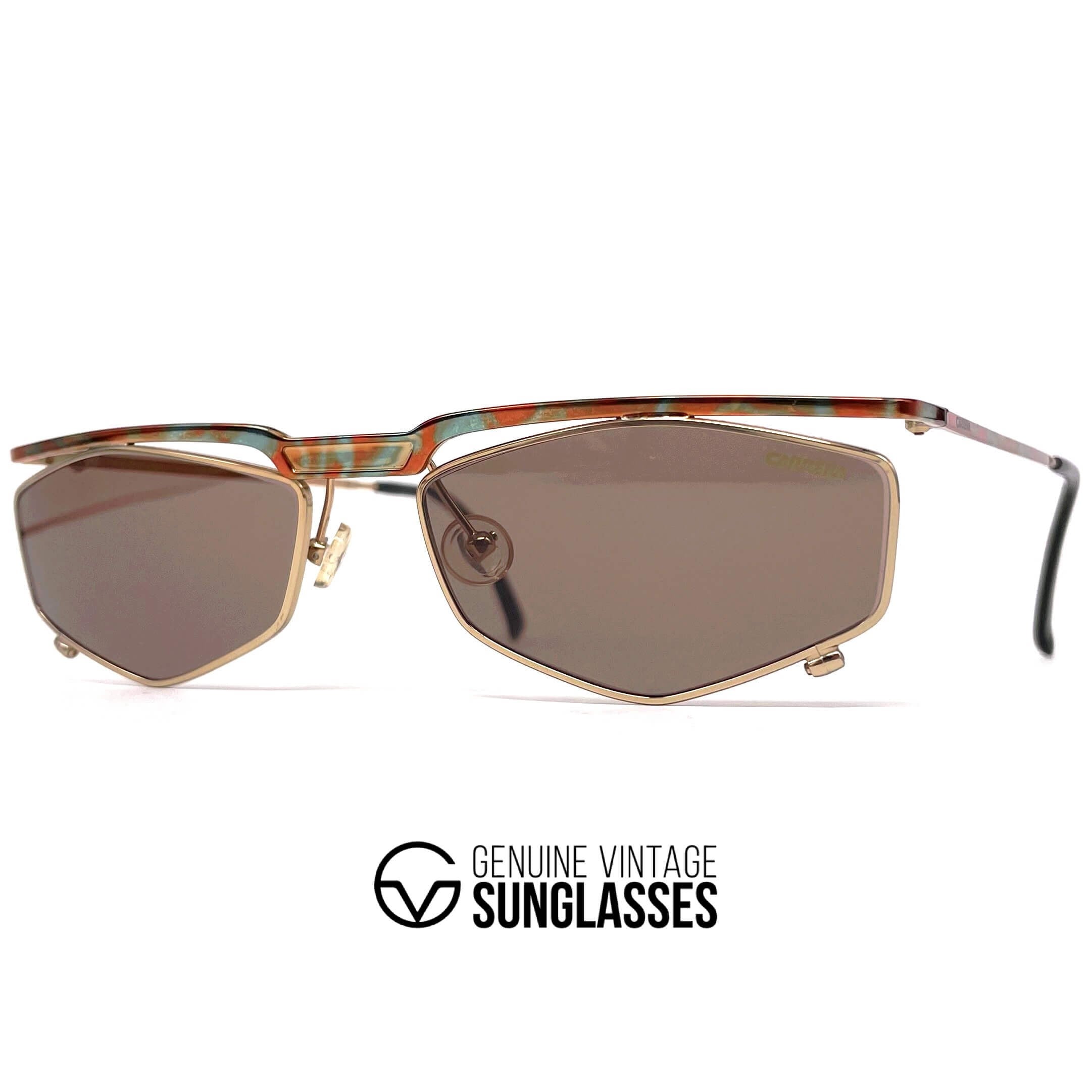 Vintage CARRERA 5546 "Ultrapol" designer green ploarized sunglasses