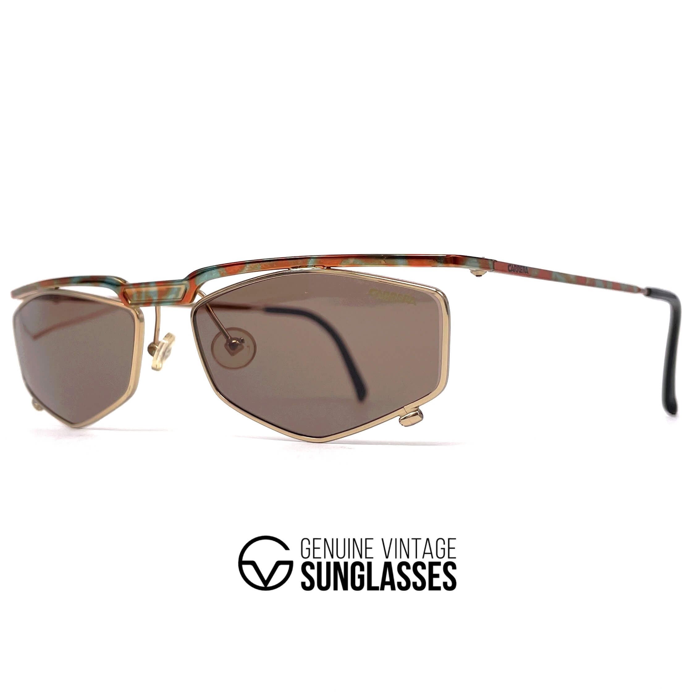 Vintage CARRERA 5546 "Ultrapol" designer green ploarized sunglasses