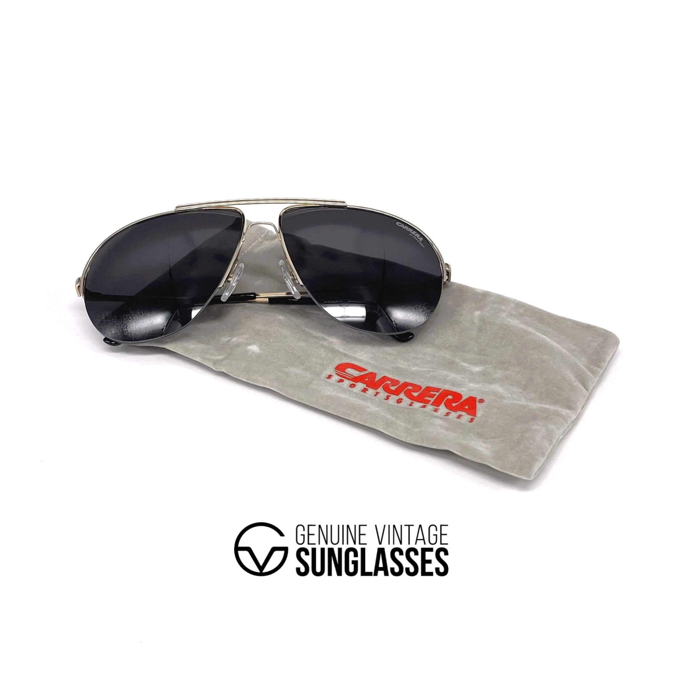 Vintage CARRERA 5589 "Ultrasight" gold aviator sunglasses