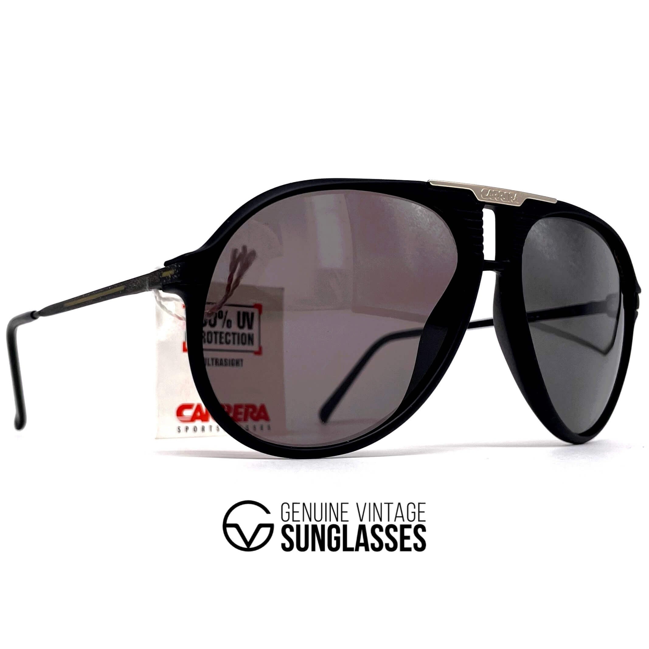 Vintage CARRERA 5595 "Ultrasight" black aviatior sunglasses