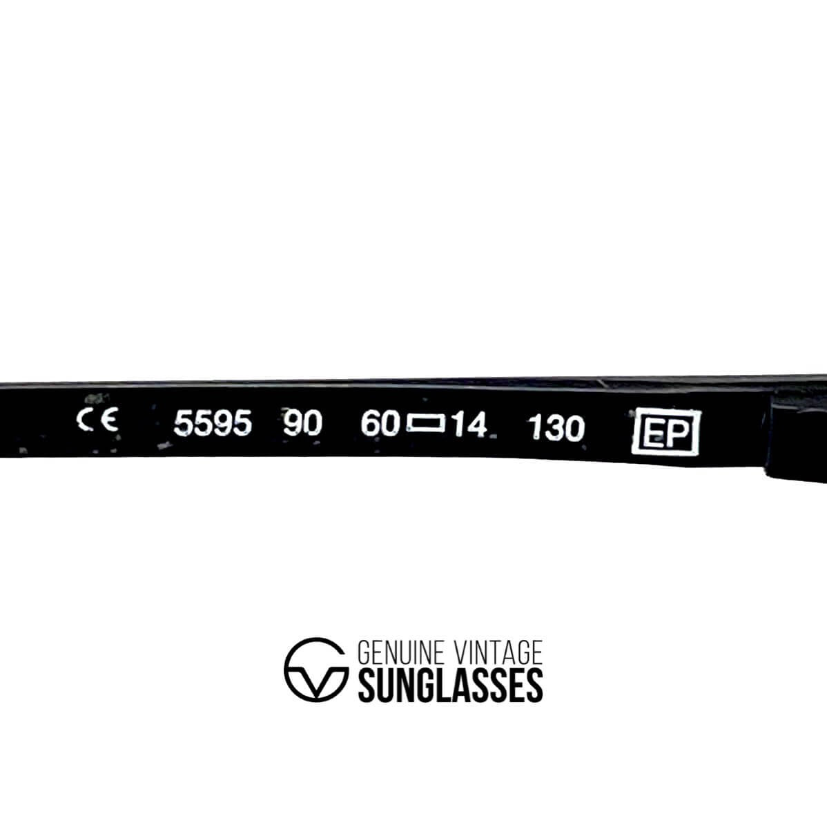 Vintage CARRERA 5595 "Ultrasight" black aviatior sunglasses