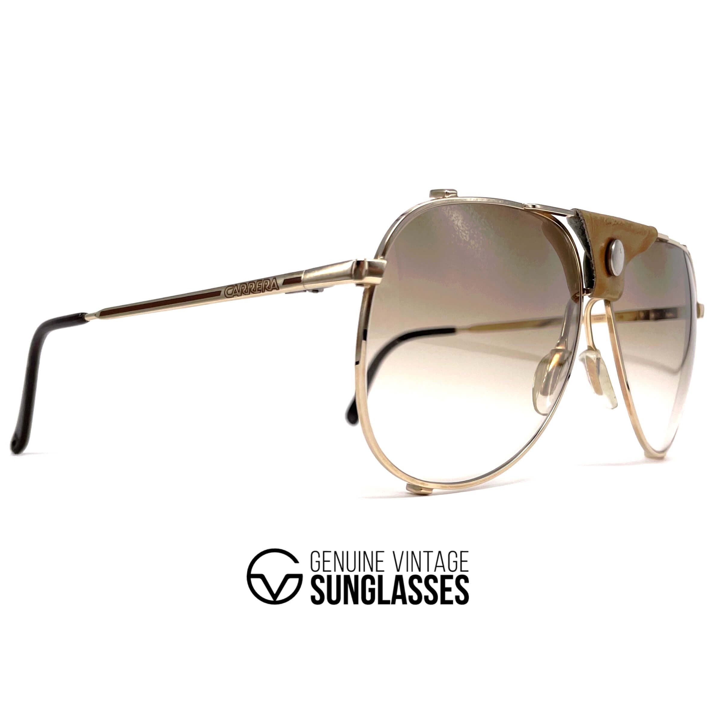 Vintage CARRERA 5597 gold aviator XL sunglasses