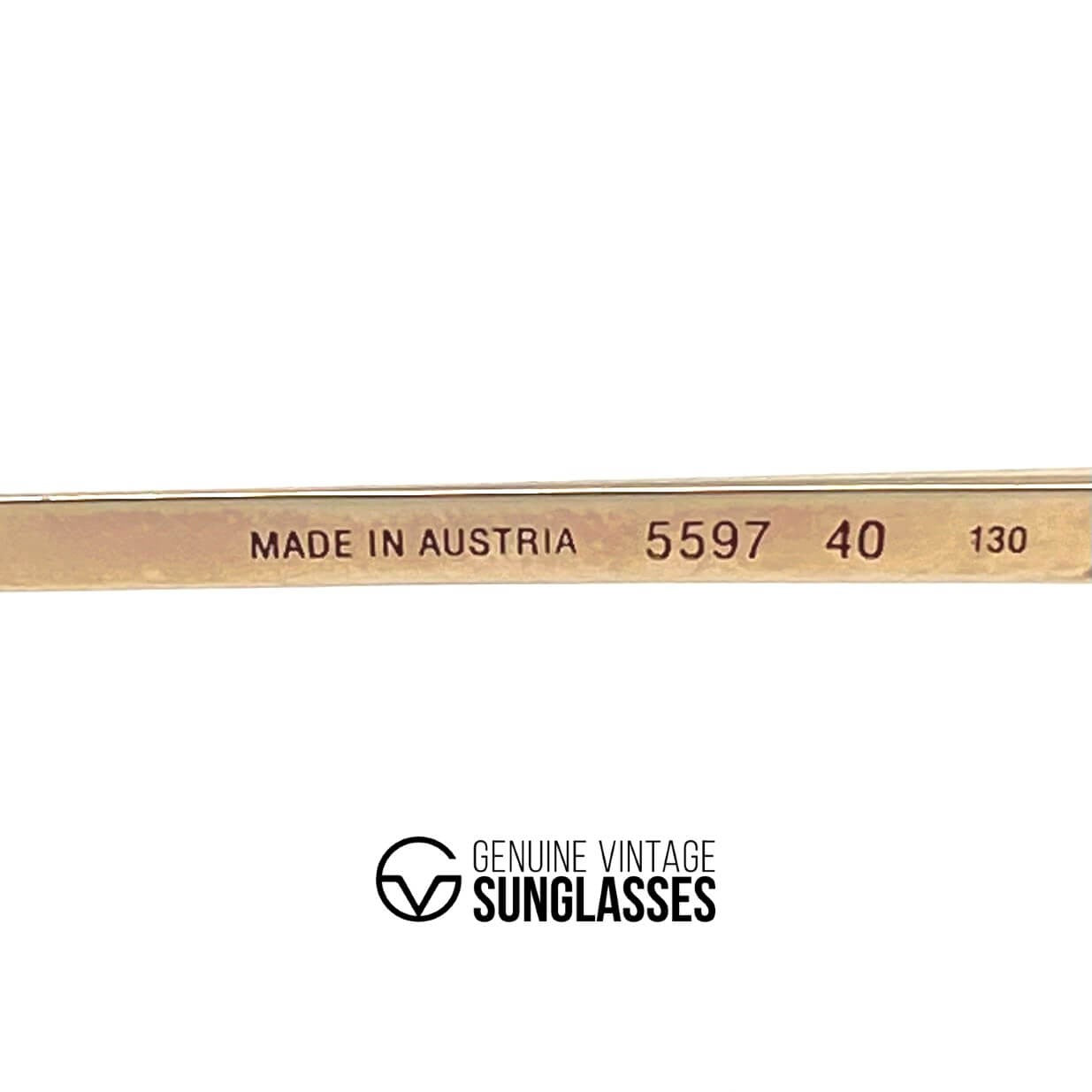 Vintage CARRERA 5597 gold aviator XL sunglasses