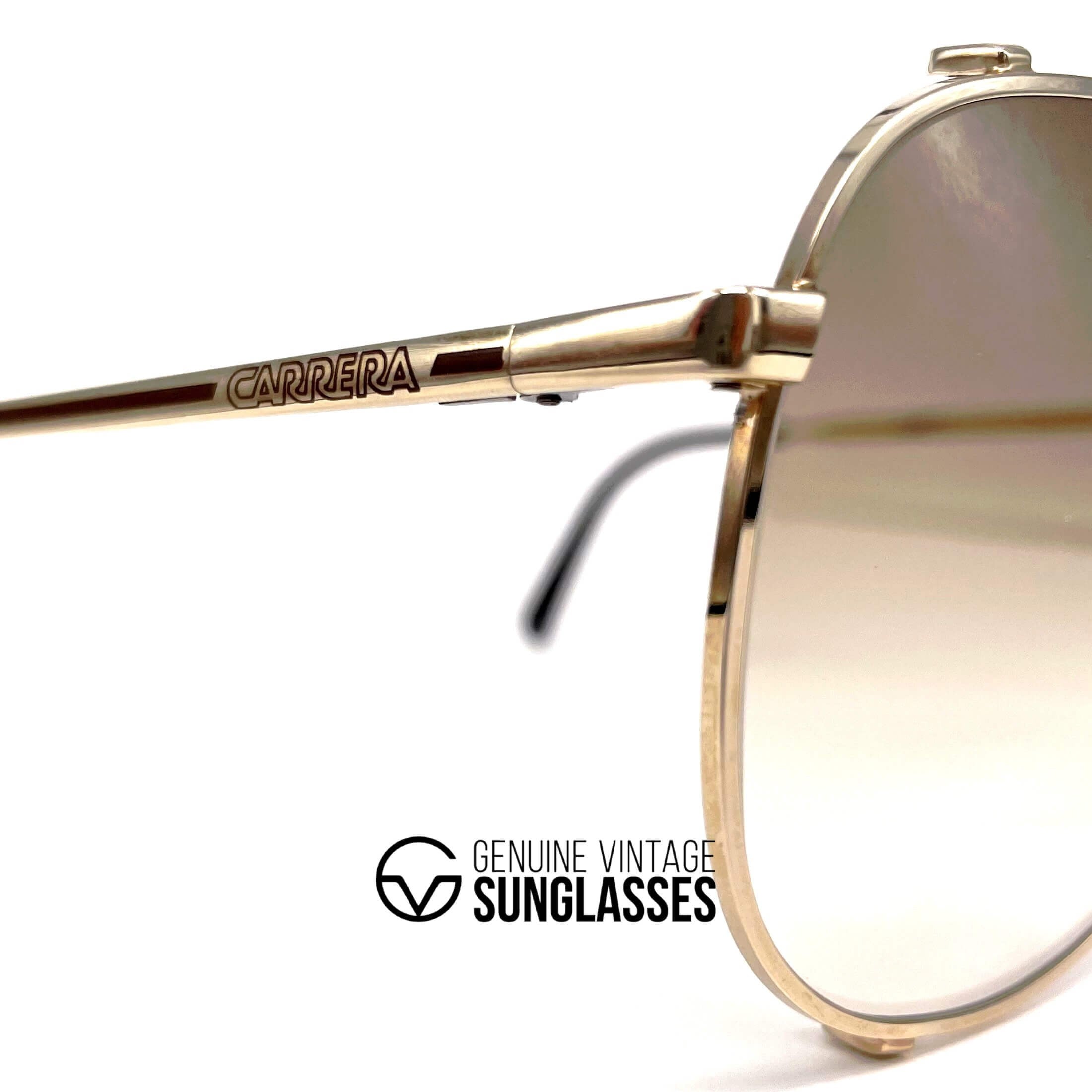 Vintage CARRERA 5597 gold aviator XL sunglasses