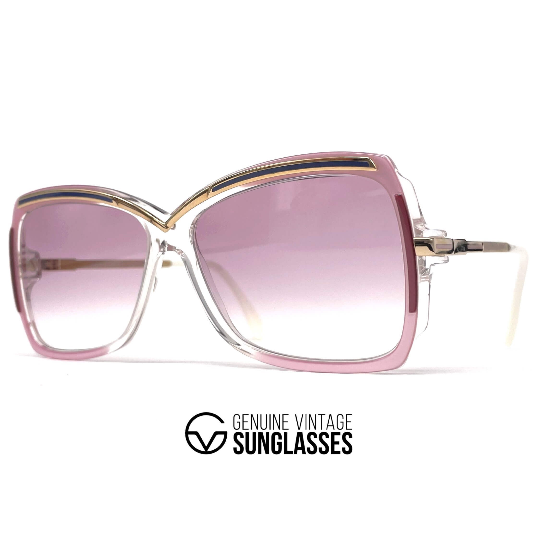 Vintage CAZAL 177 futuristic pink sunglasses