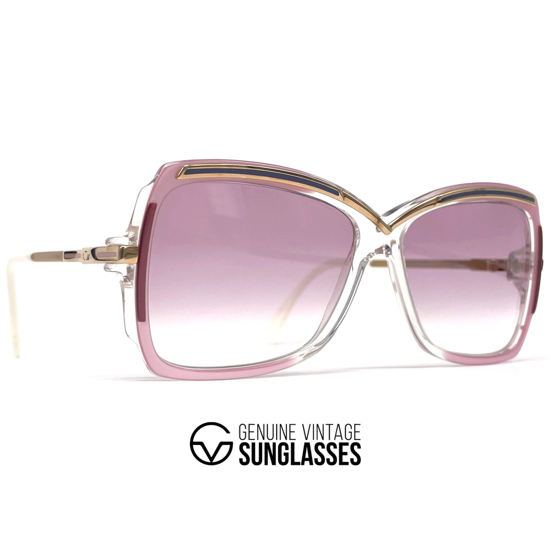 Vintage CAZAL 177 futuristic pink sunglasses