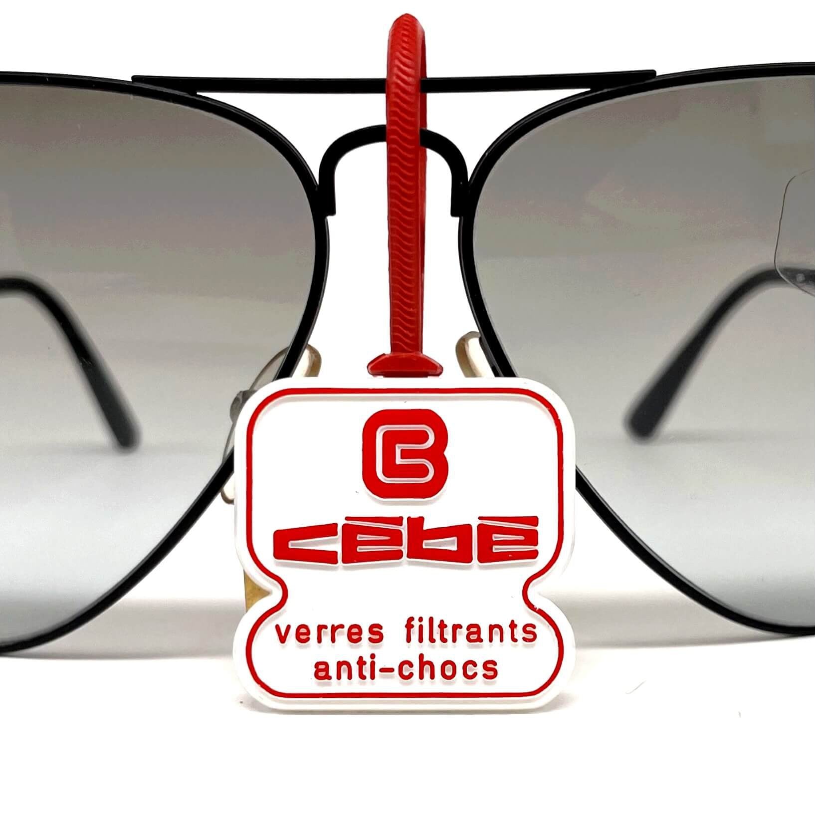 Vintage CEBE 106 Metal black aviator sunglasses