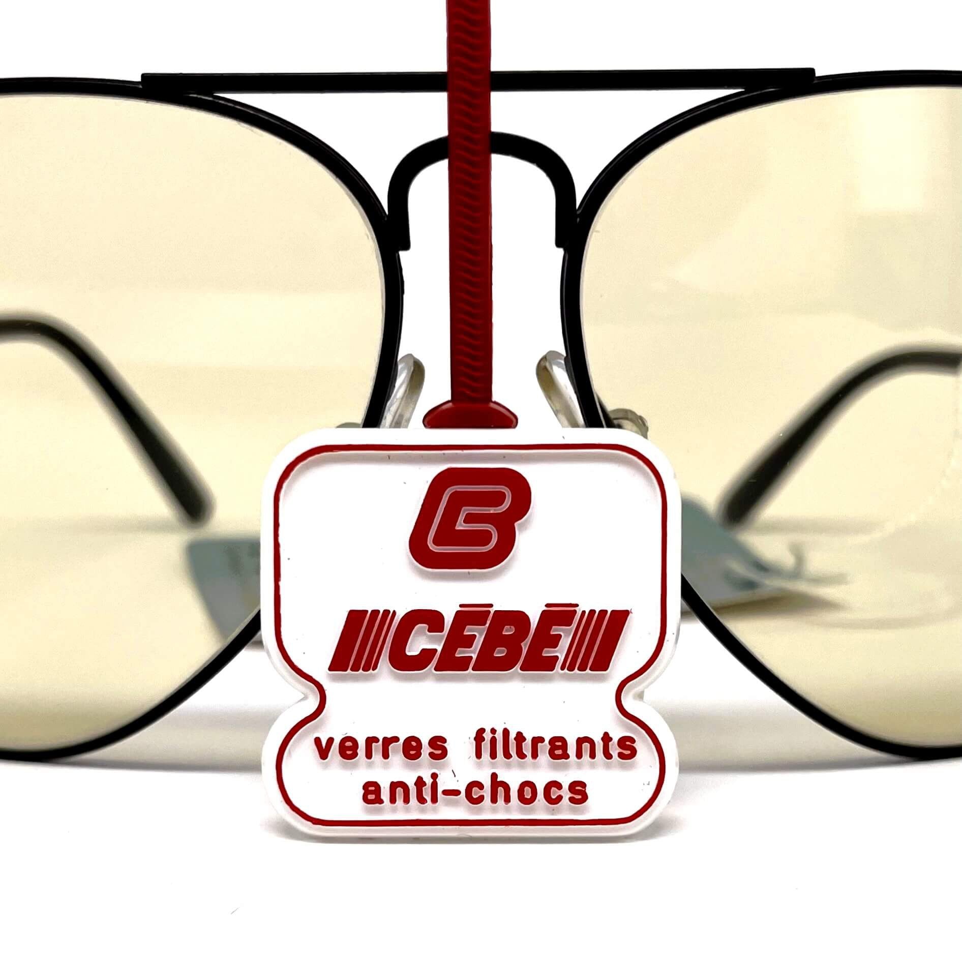 Vintage CEBE 106 Metal black photochromic mineral aviator sunglasses