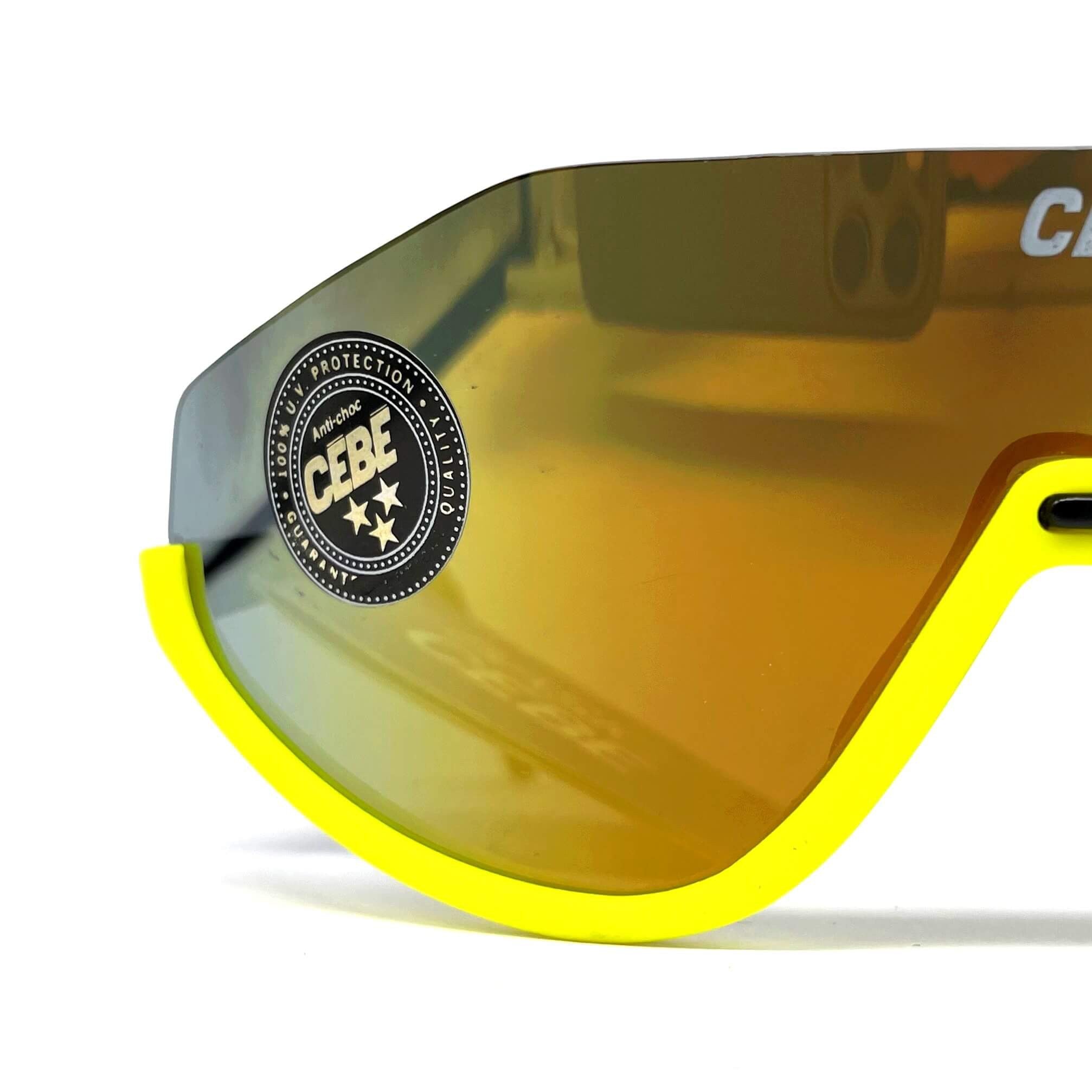 Vintage CEBE 1727 mirrored shield sports sunglasses
