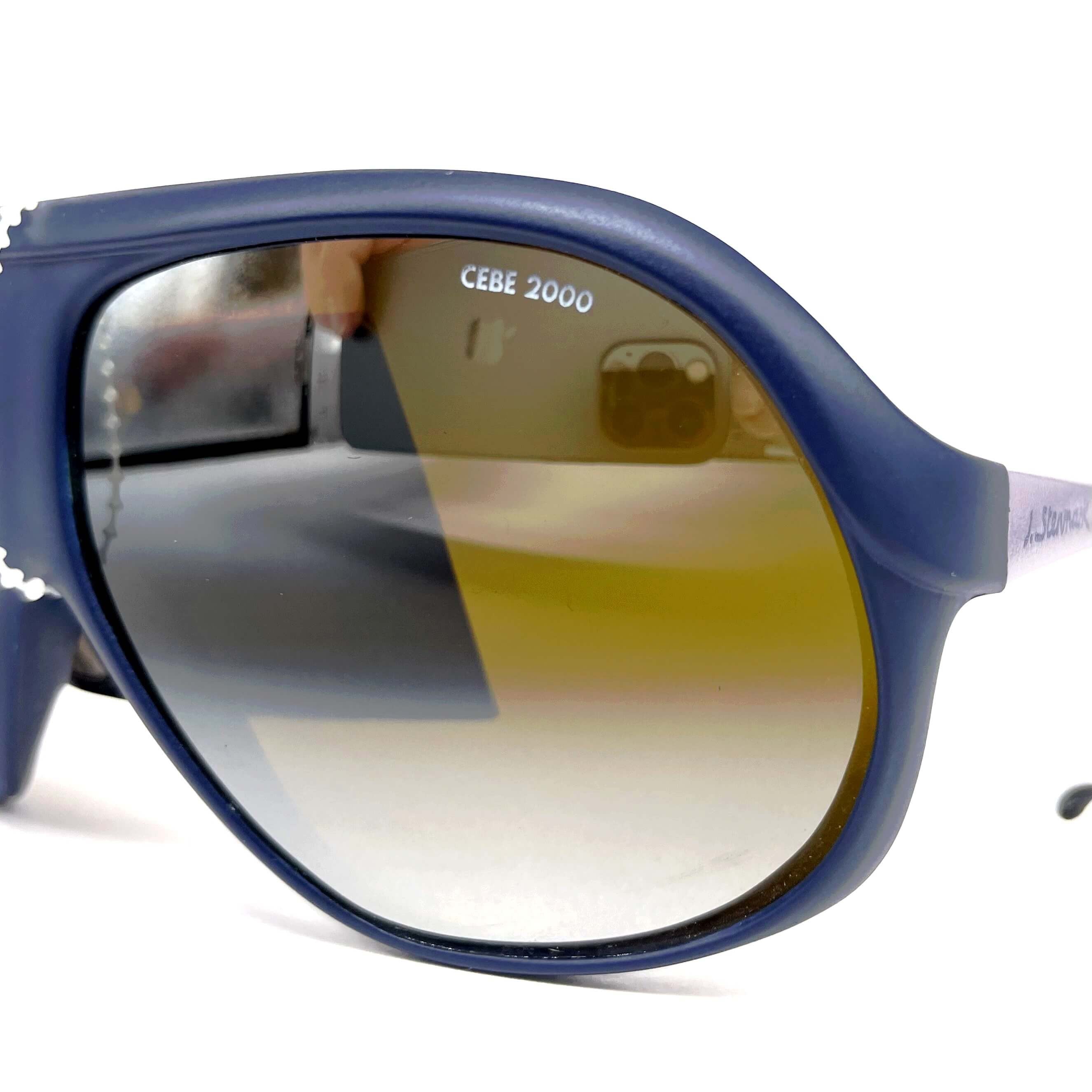 Vintage CEBE 1902 J.Stenmark Sport mirrored blue matte sunglasses