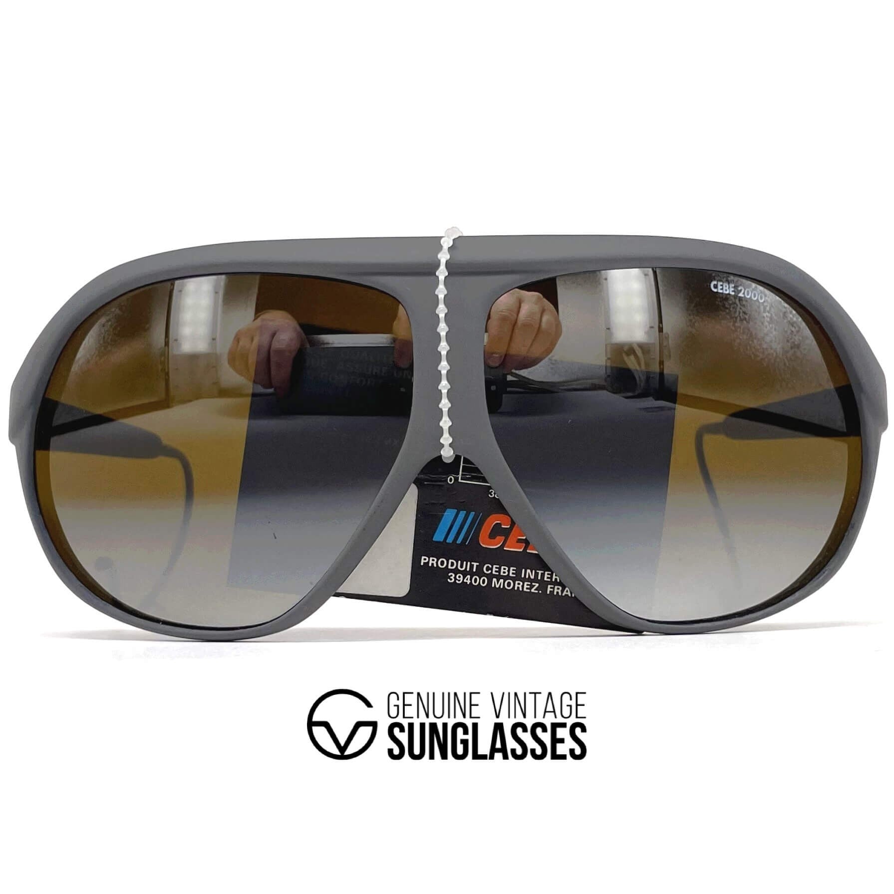 Vintage CEBE 1902 J.Stenmark Sport mirrored grey matte sunglasses