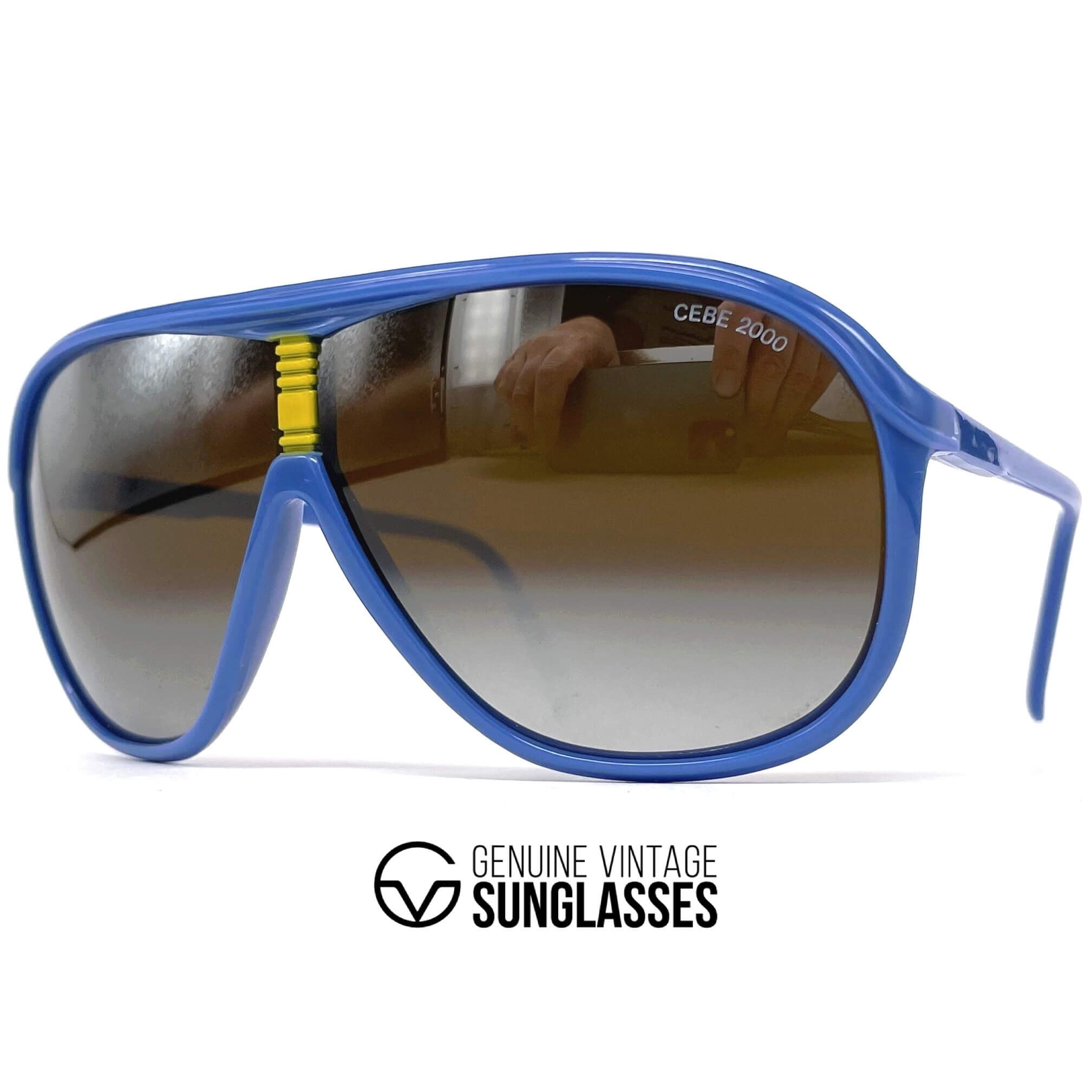 Vintage CEBE 1904 mirrored sports sunglasses