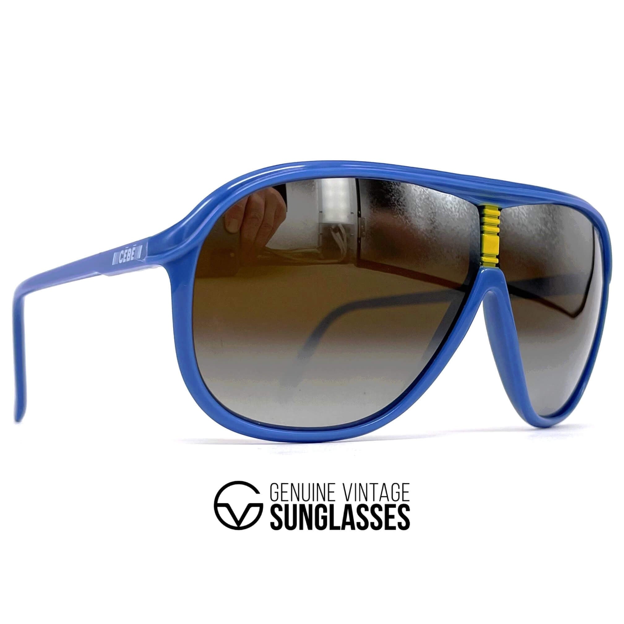 Vintage CEBE 1904 mirrored sports sunglasses