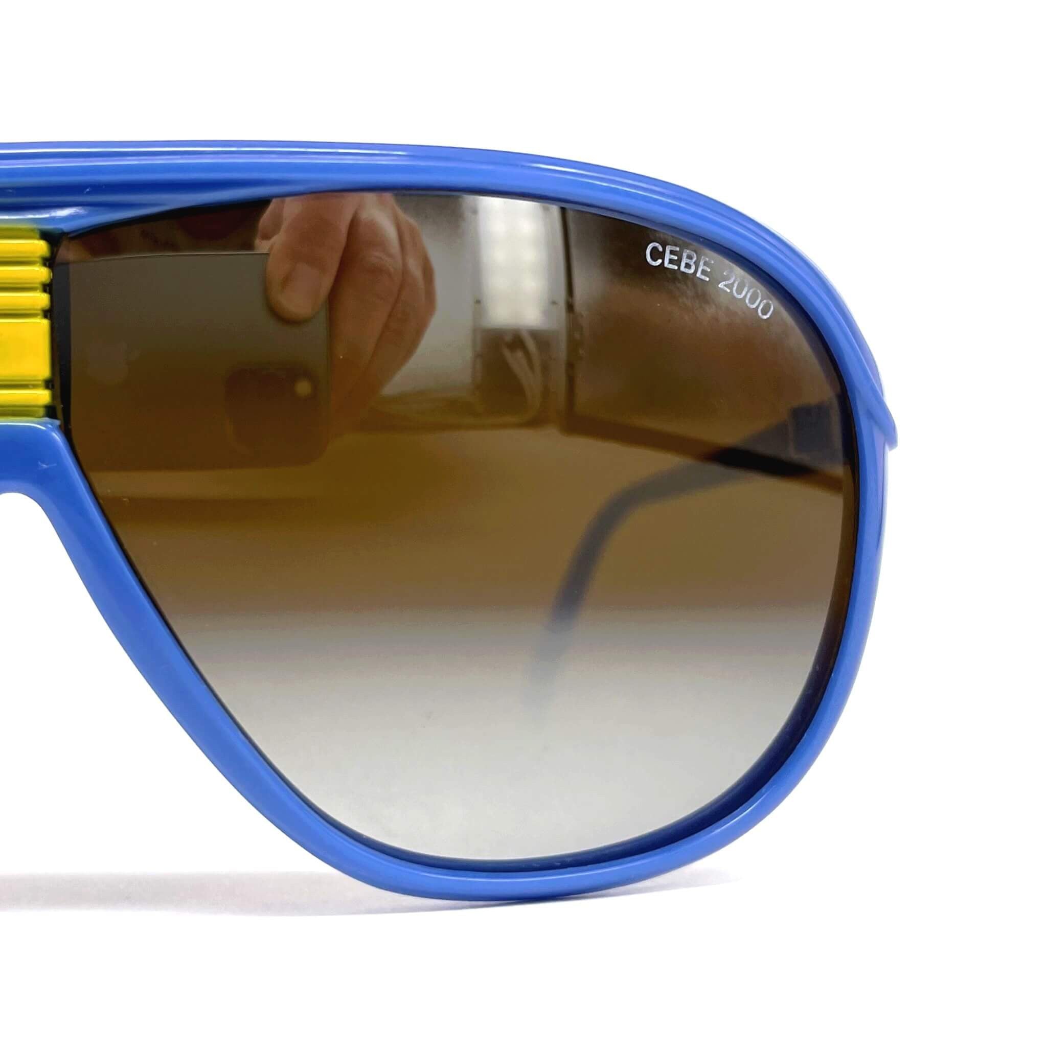 Vintage CEBE 1904 mirrored sports sunglasses