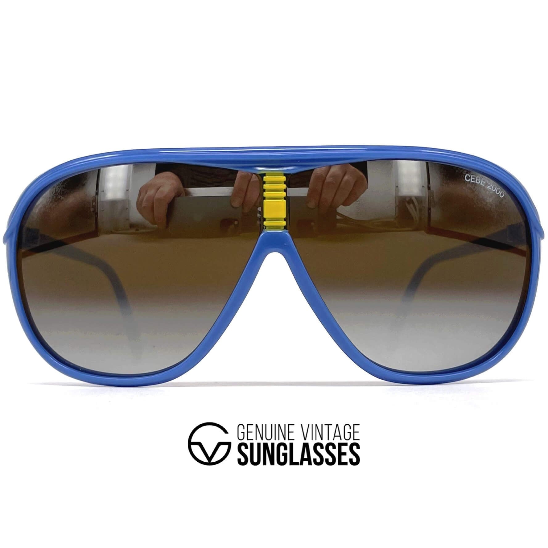 Vintage CEBE 1904 mirrored sports sunglasses