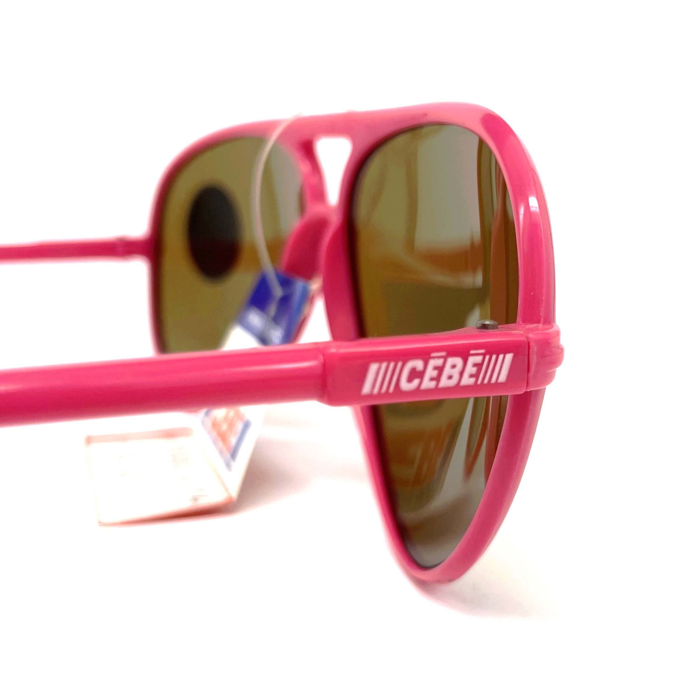 Vintage CEBE 1938 red tempered glass mineral aviator sunglasses
