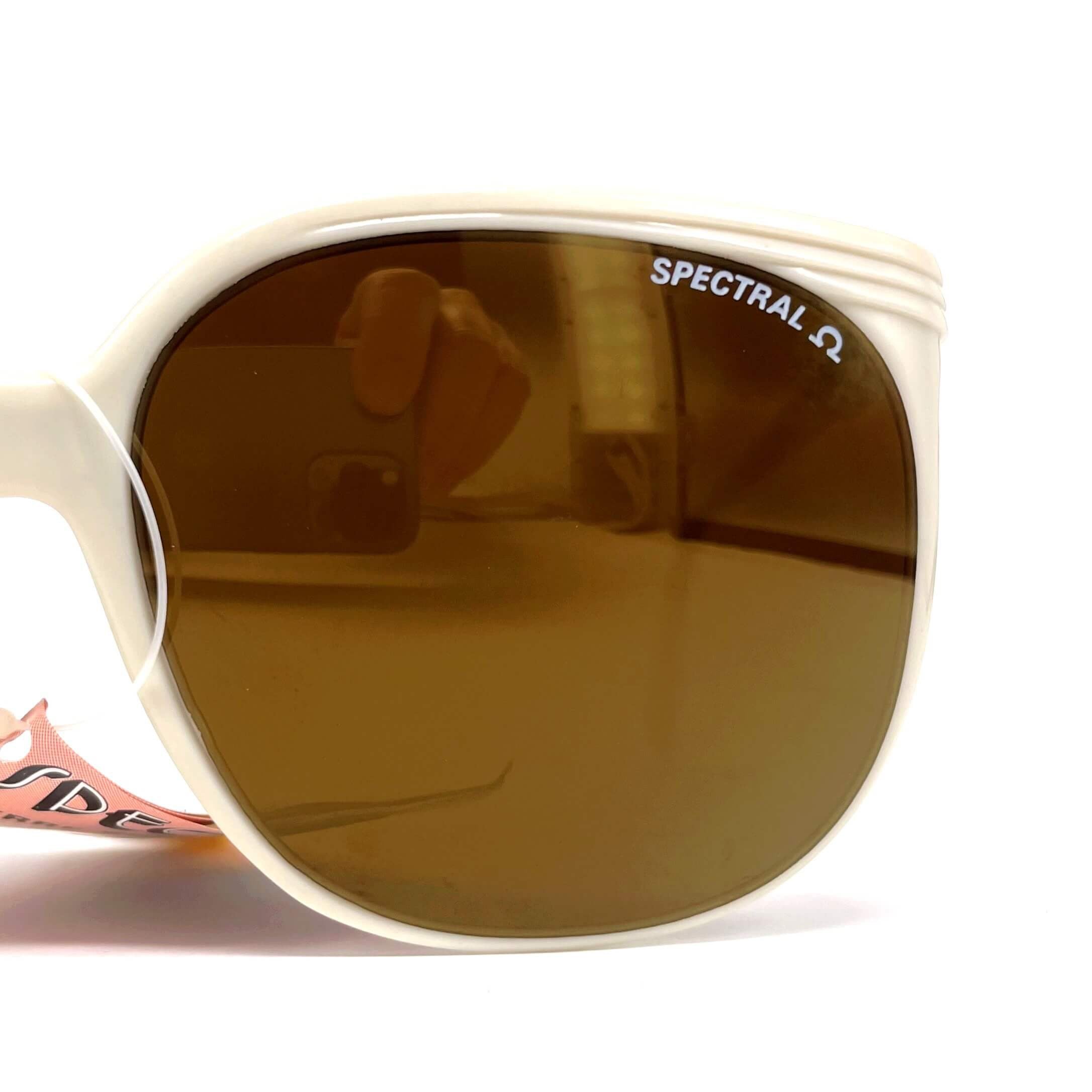 Vintage CEBE 1943 Spectral old white mirrored designer sunglasses