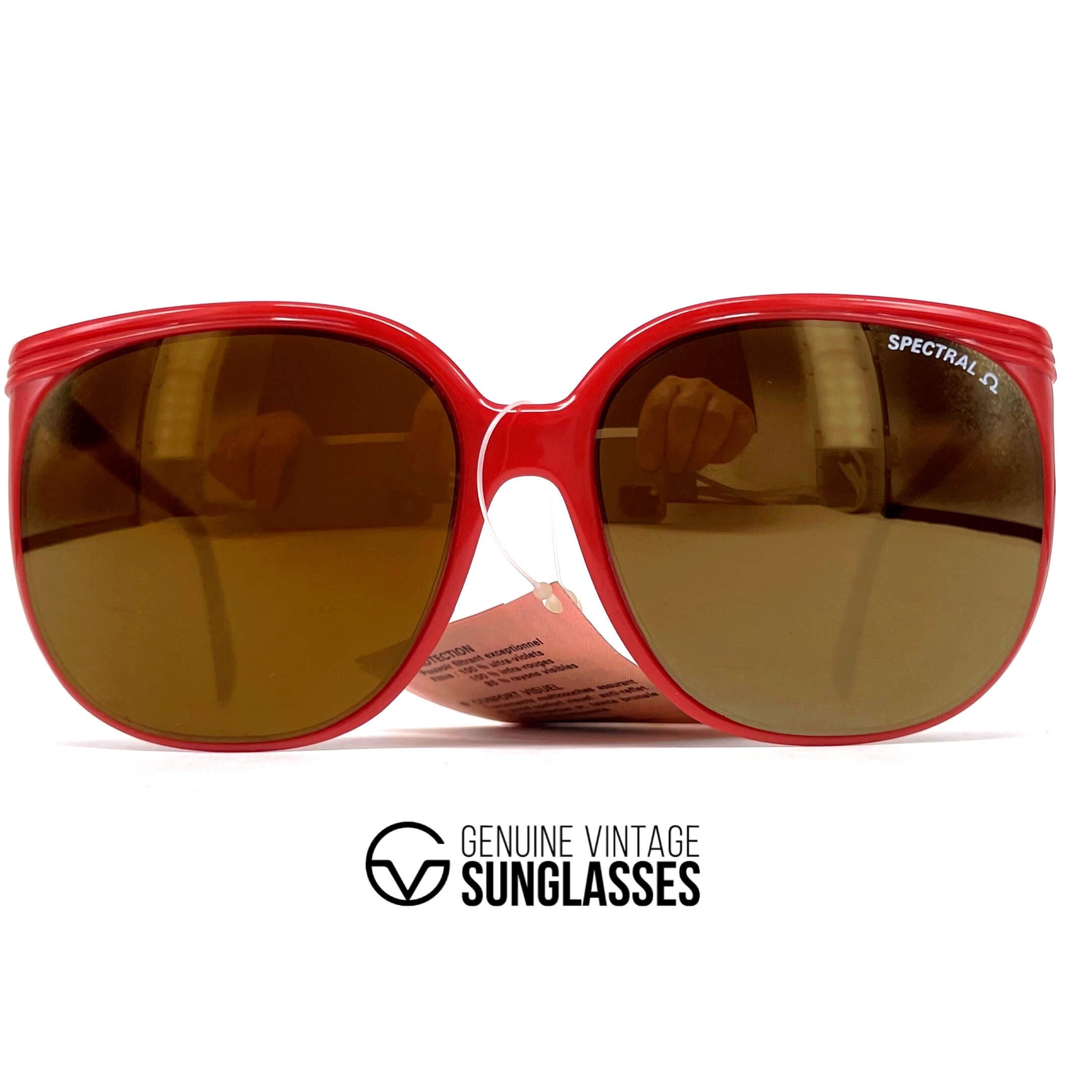 Vintage CEBE 1943 Spectral red mirrored designer sunglasses