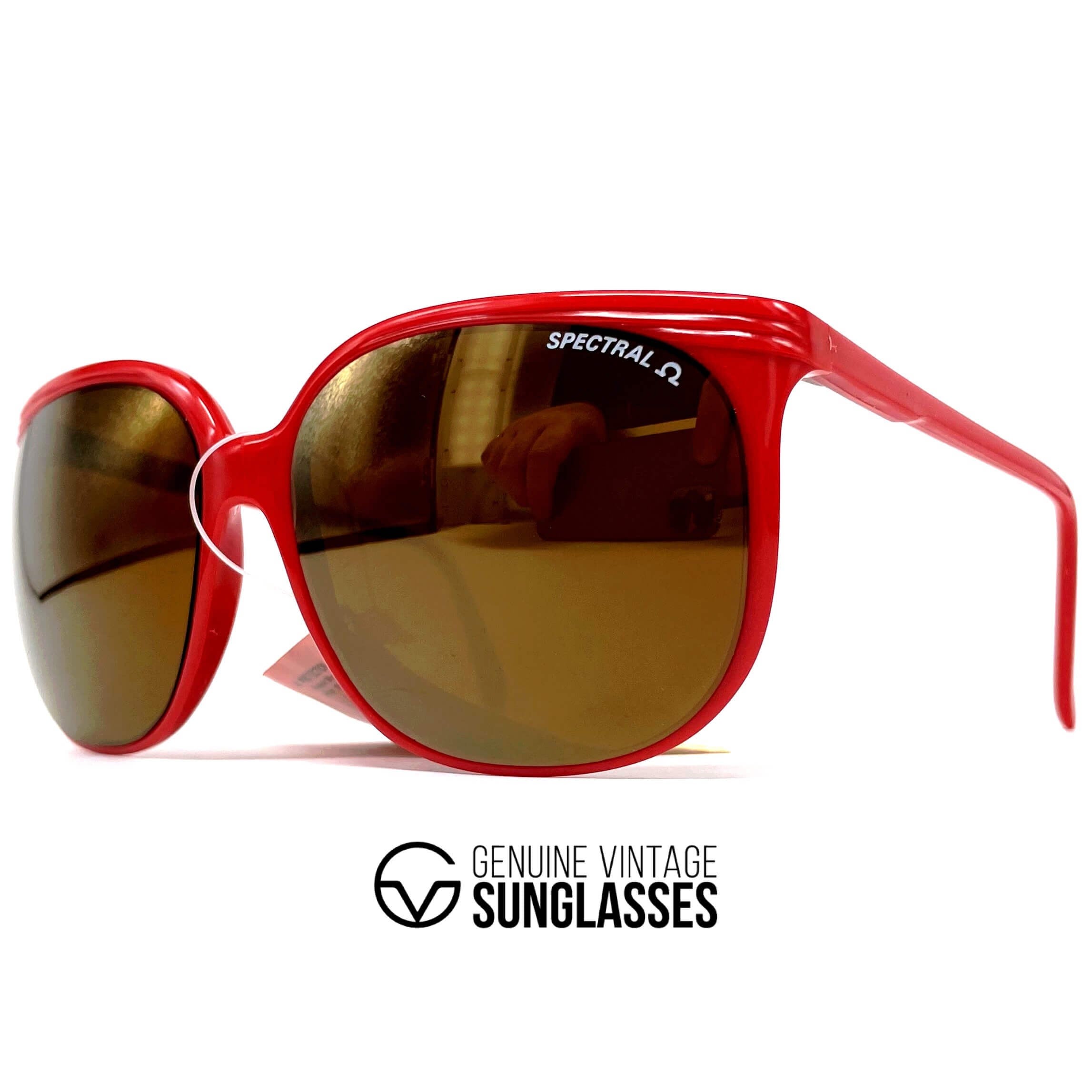 Vintage CEBE 1943 Spectral red mirrored designer sunglasses