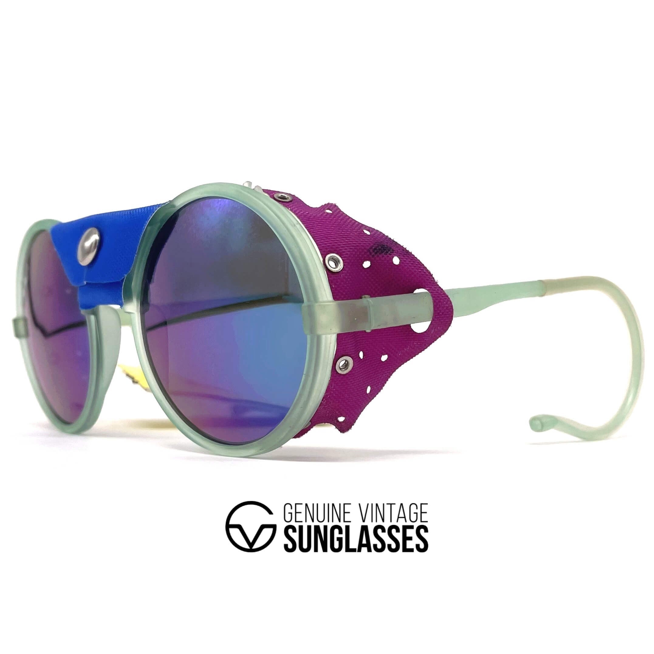 Vintage CEBE 1963 glacier mirrored sports sunglasses