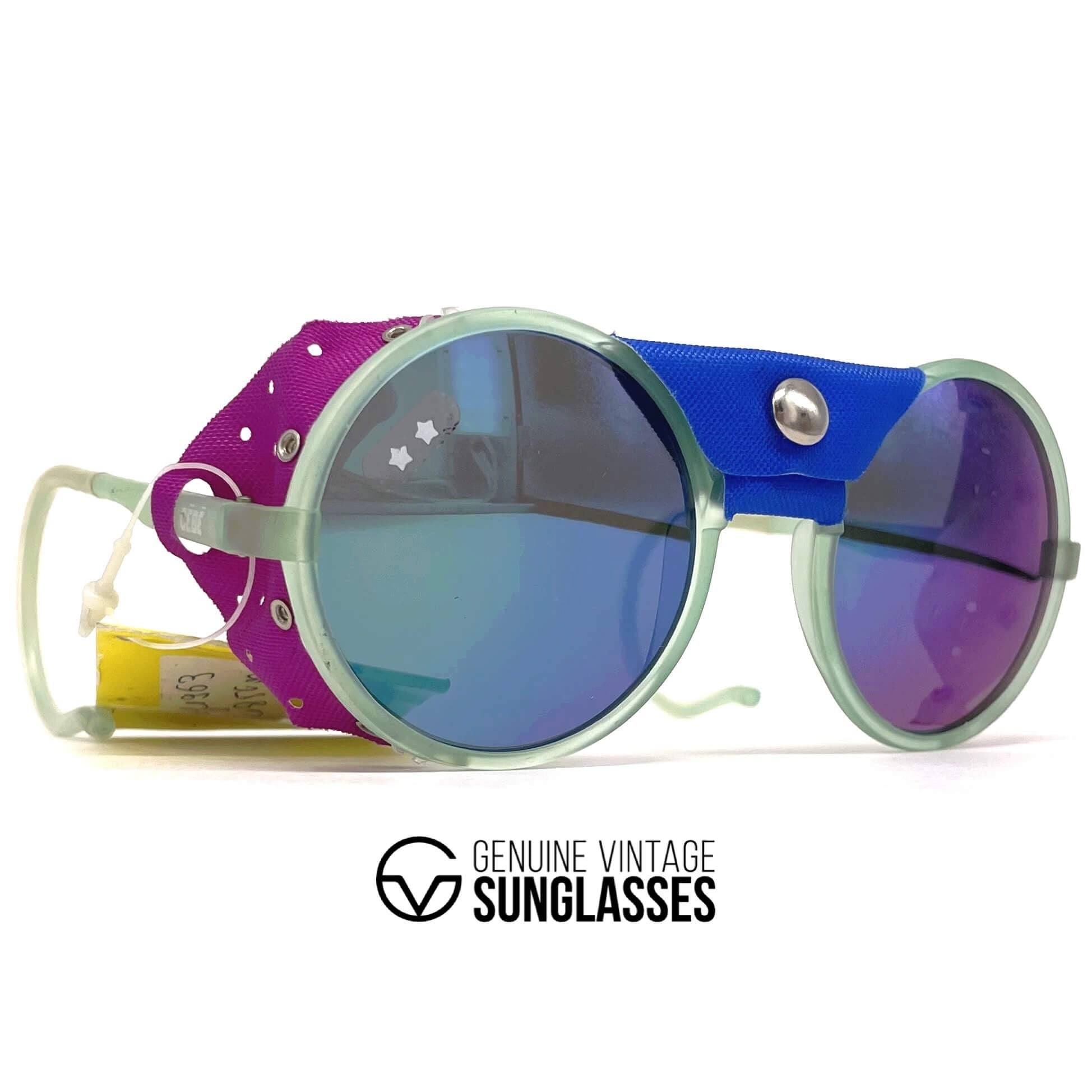 Vintage CEBE 1963 glacier mirrored sports sunglasses