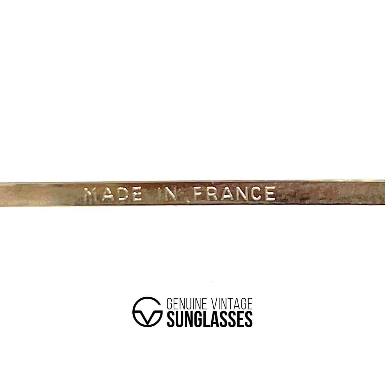Vintage CEBE 198 Outdoorsman gold metal aviator sunglasses