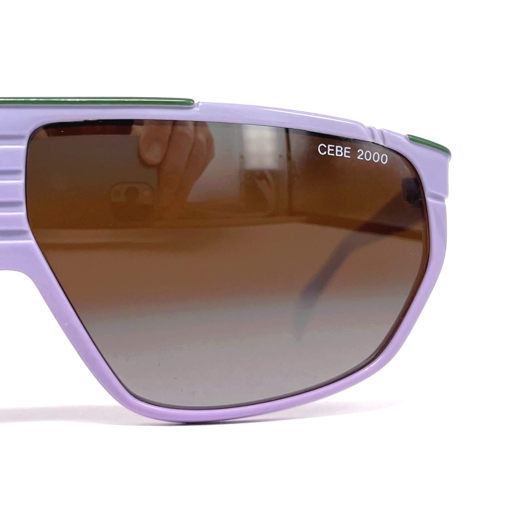 Vintage CEBE 2000 mirrored blue sports sunglasses