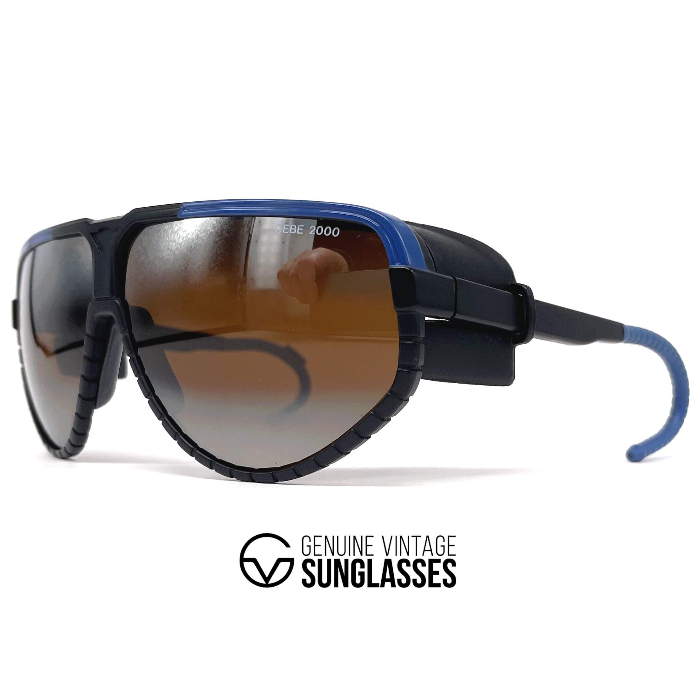Vintage CEBE 2000 mirrored glacier sports sunglasses