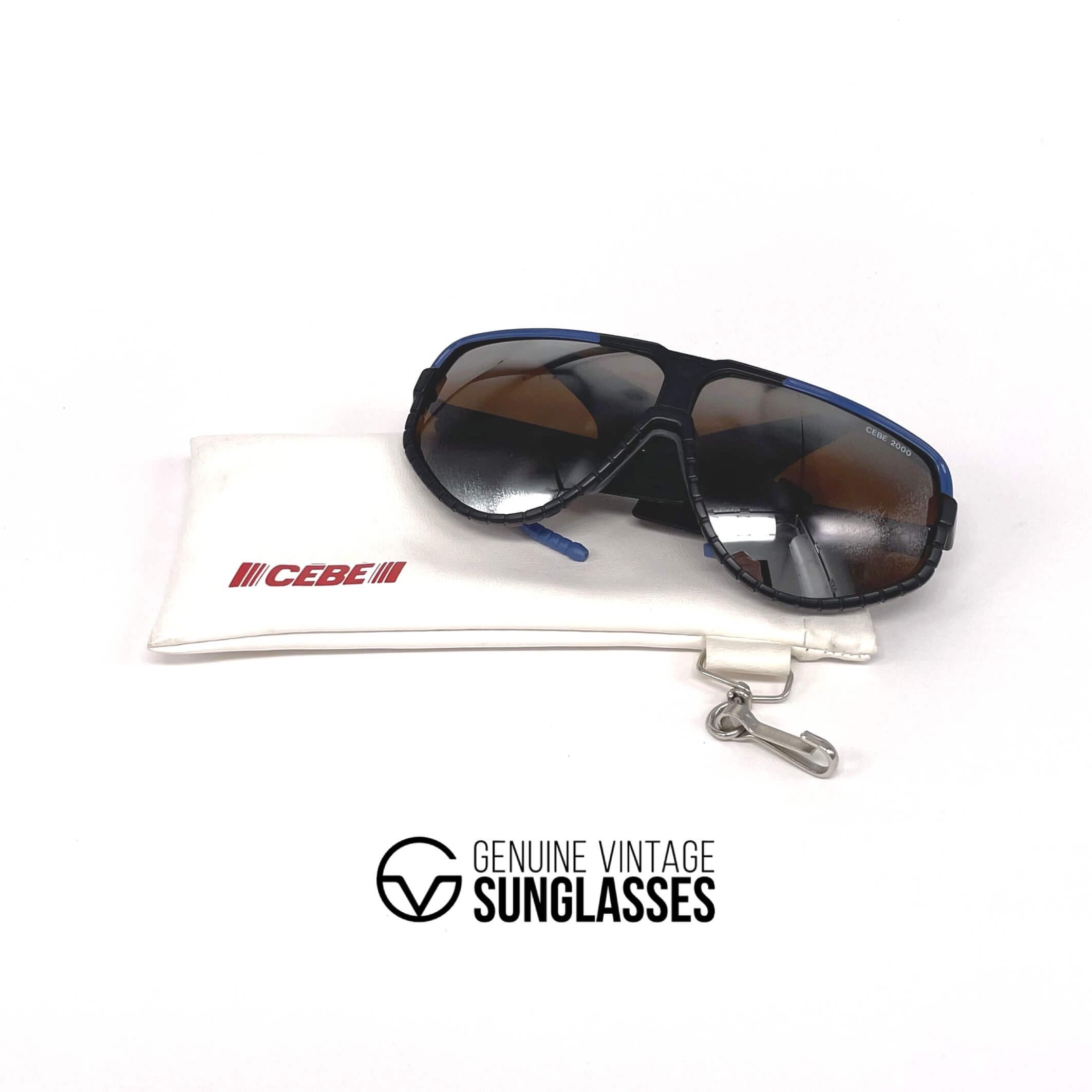 Vintage CEBE 2000 mirrored glacier sports sunglasses