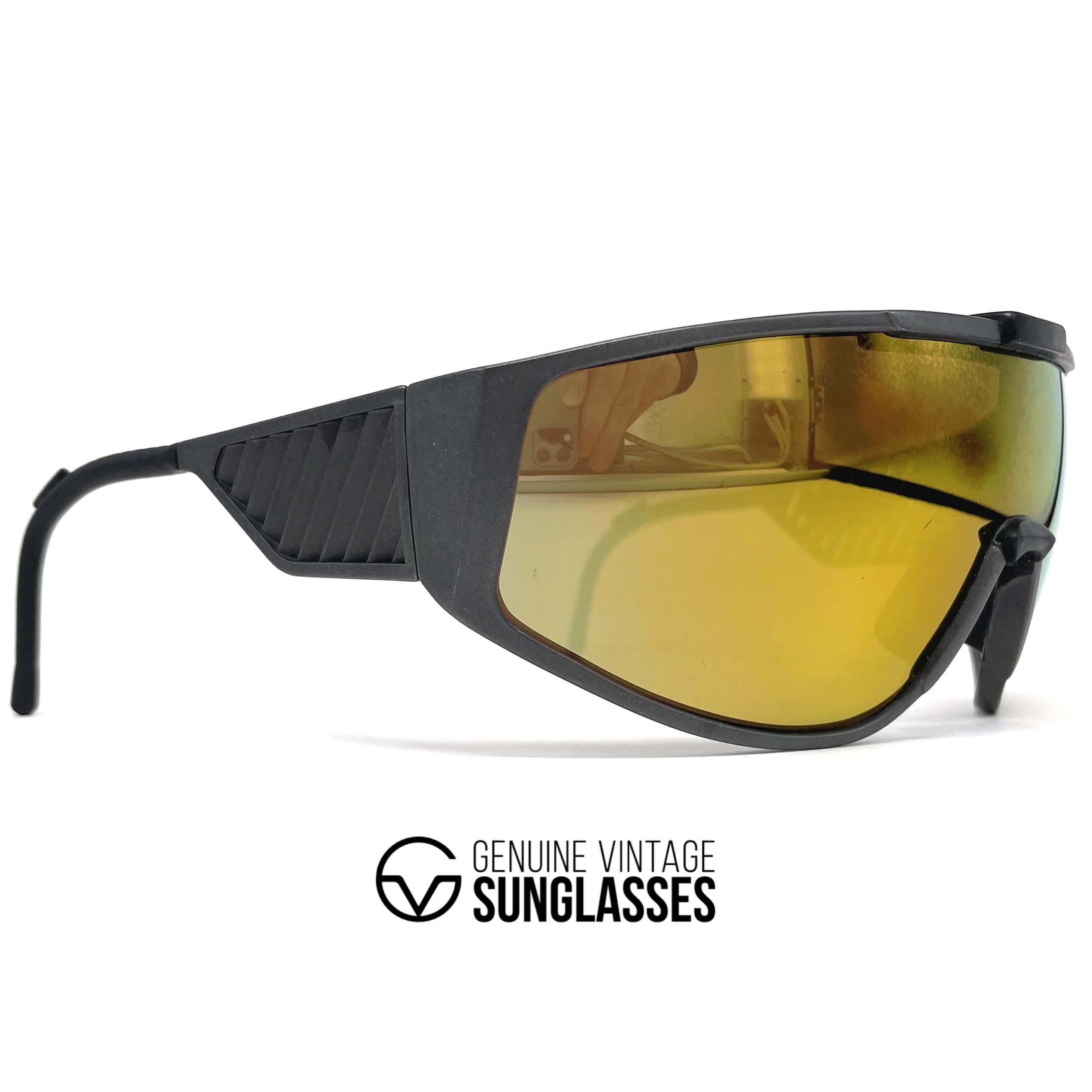 Vintage CEBE 2000 mirrored shield sports sunglasses