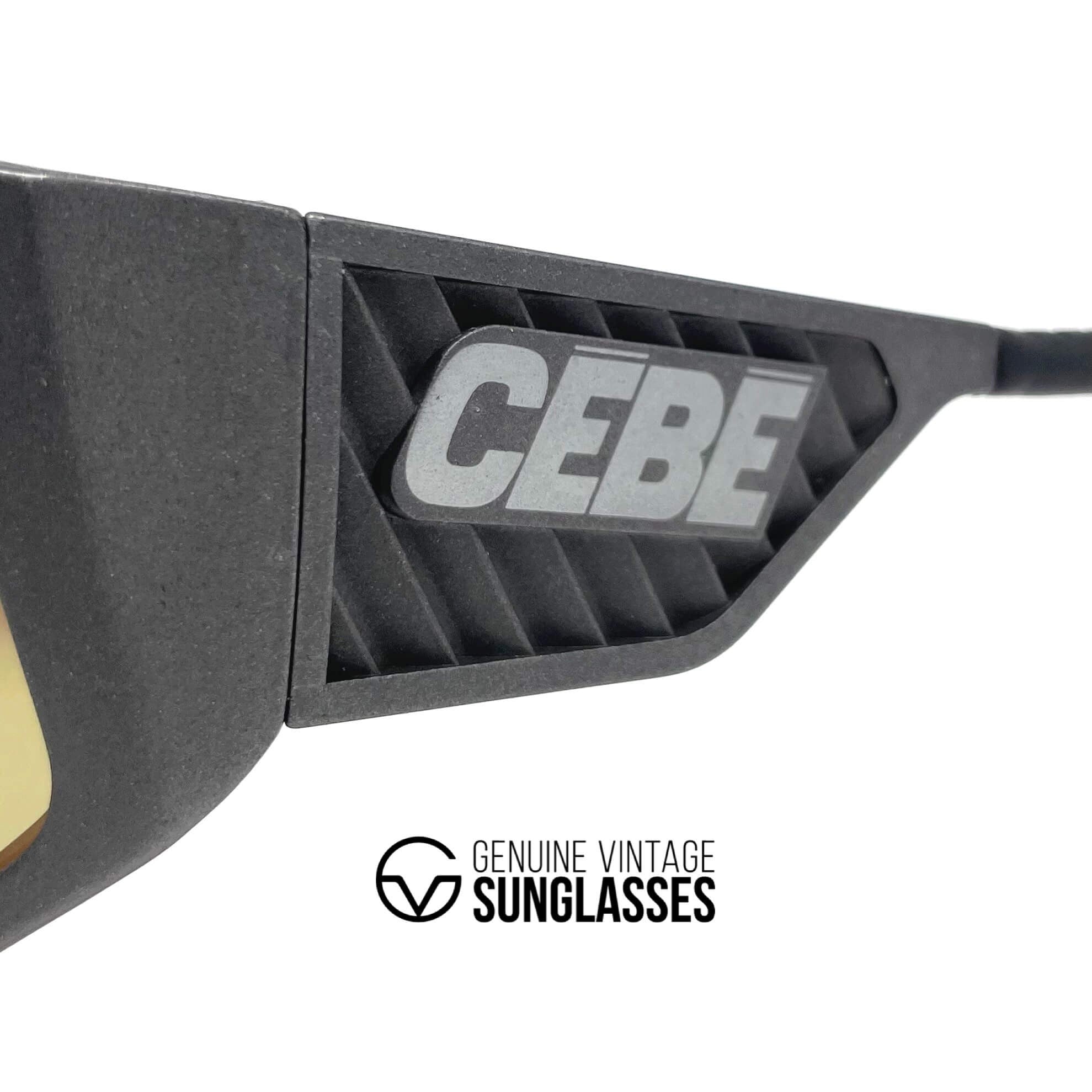 Vintage CEBE 2000 mirrored shield sports sunglasses