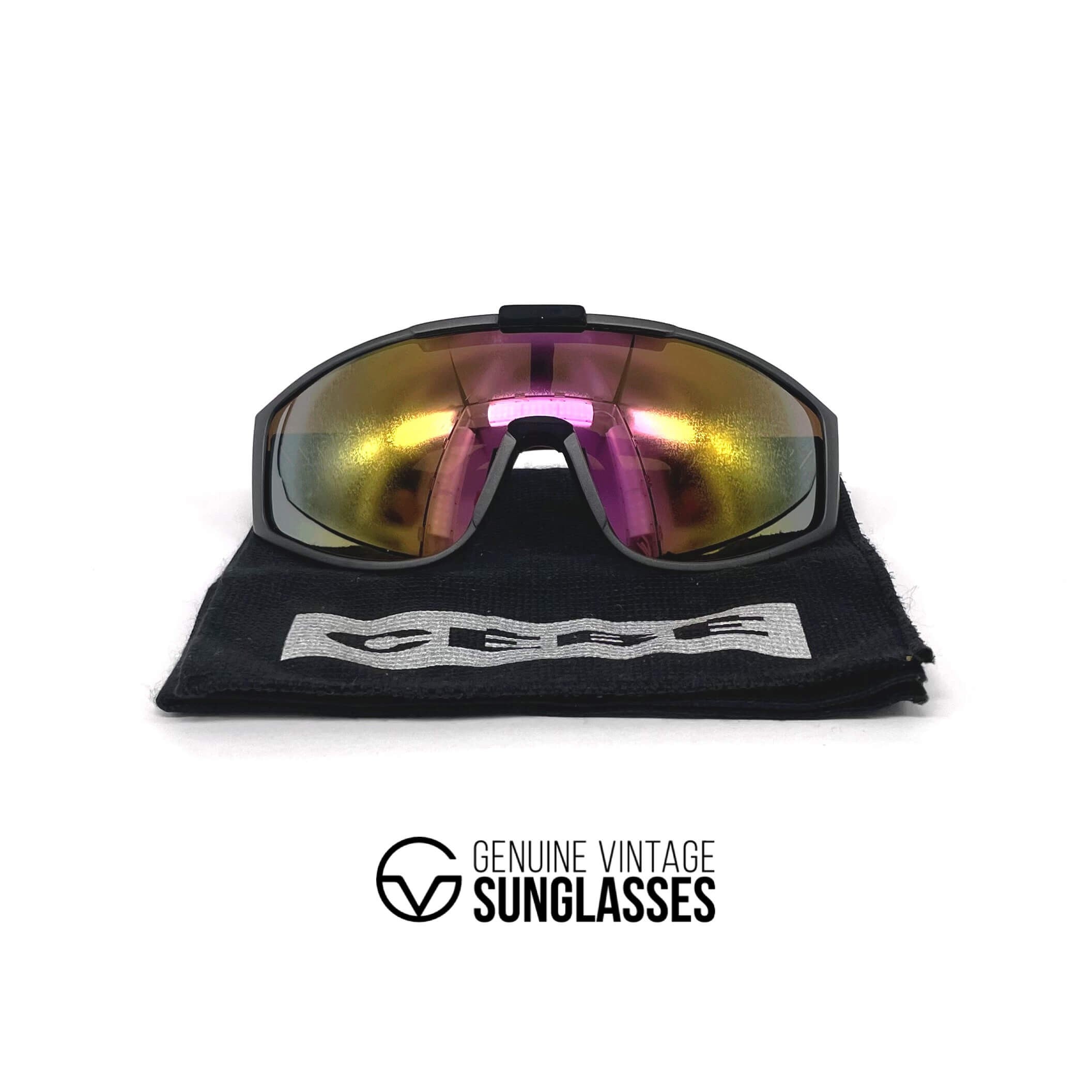 Vintage CEBE 2000 mirrored shield sports sunglasses
