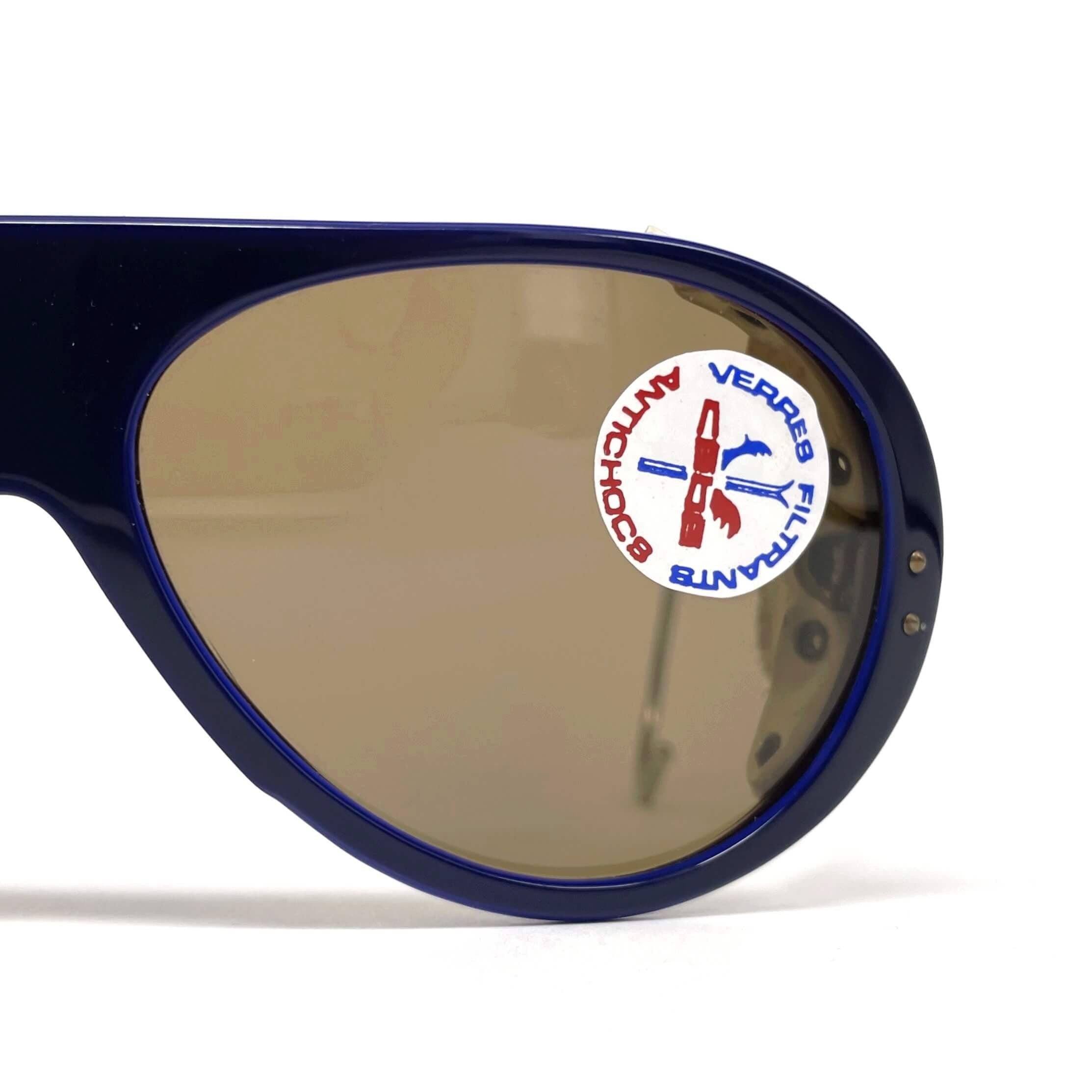 Vintage CEBE 201 Rally Coq leather glacier sports sunglasses