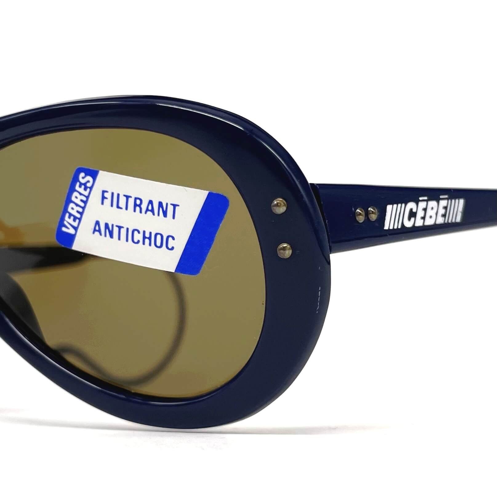 Vintage CEBE 201 Rally Coq Sport blue mineral sports sunglasses