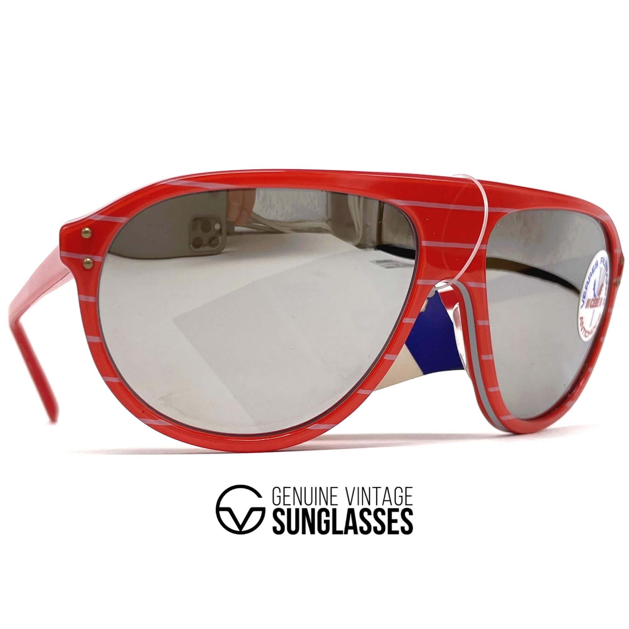 Vintage CEBE 203 red mineral sports sunglasses