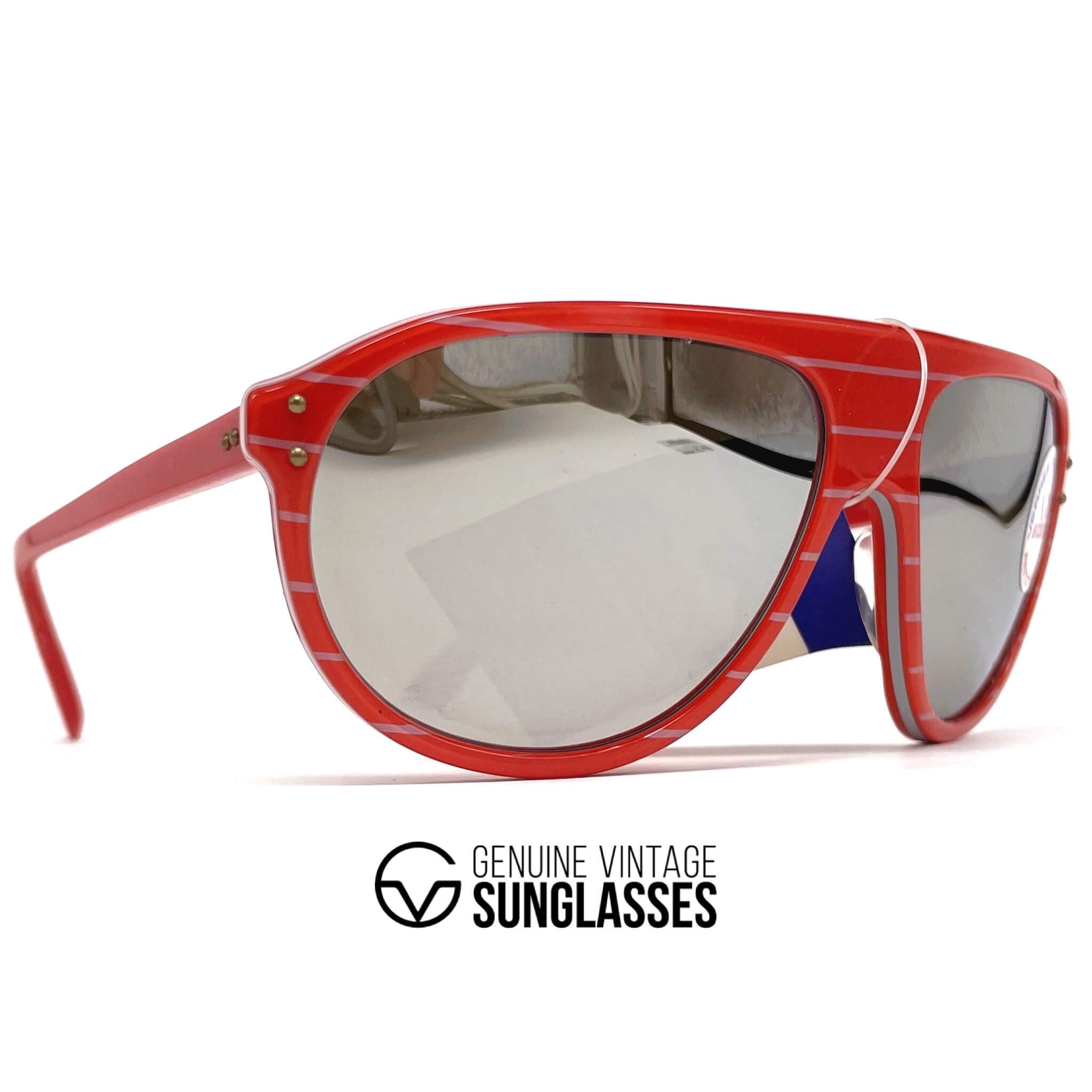Vintage CEBE 203 red mineral sports sunglasses