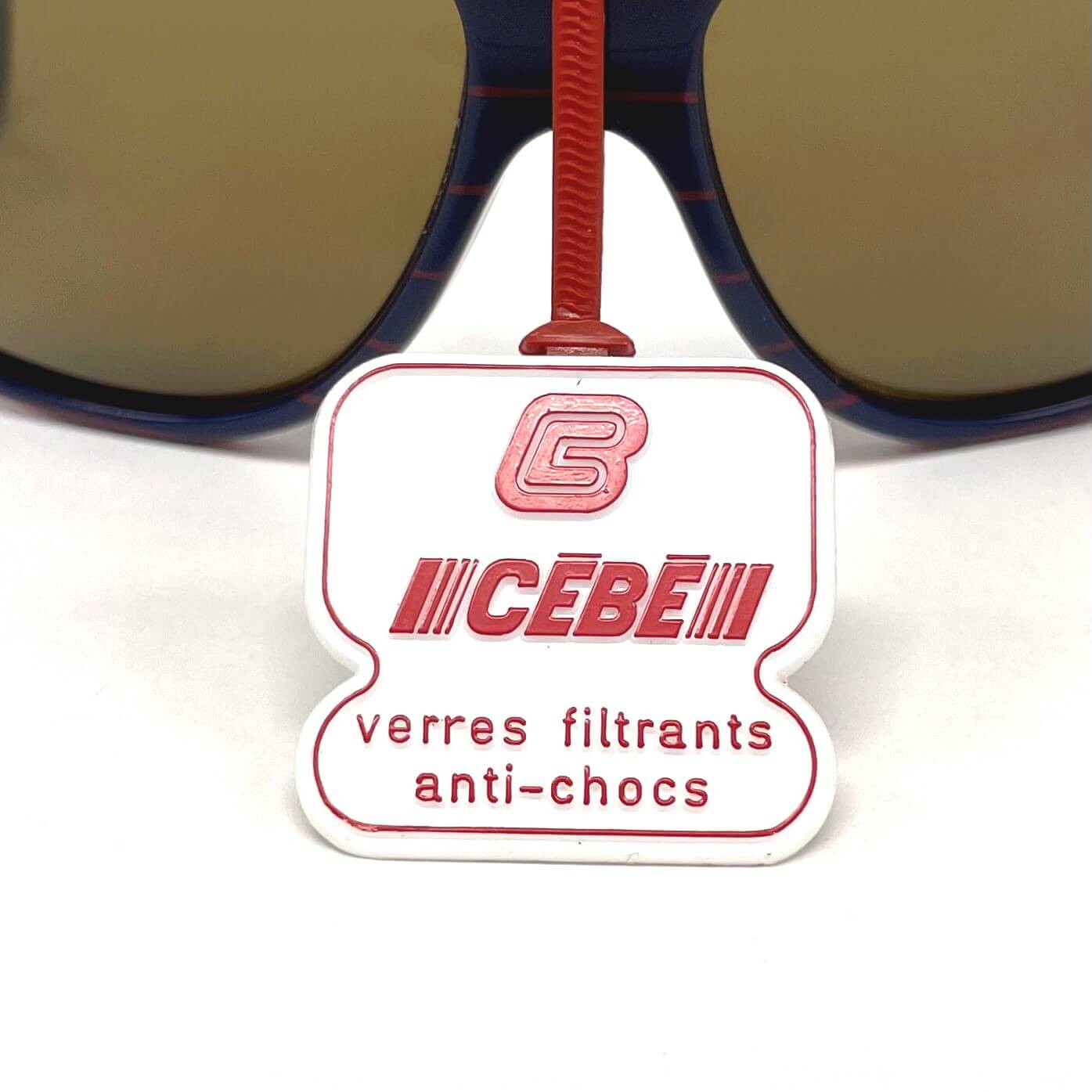 Vintage CEBE 203 Sport blue red mineral sunglasses