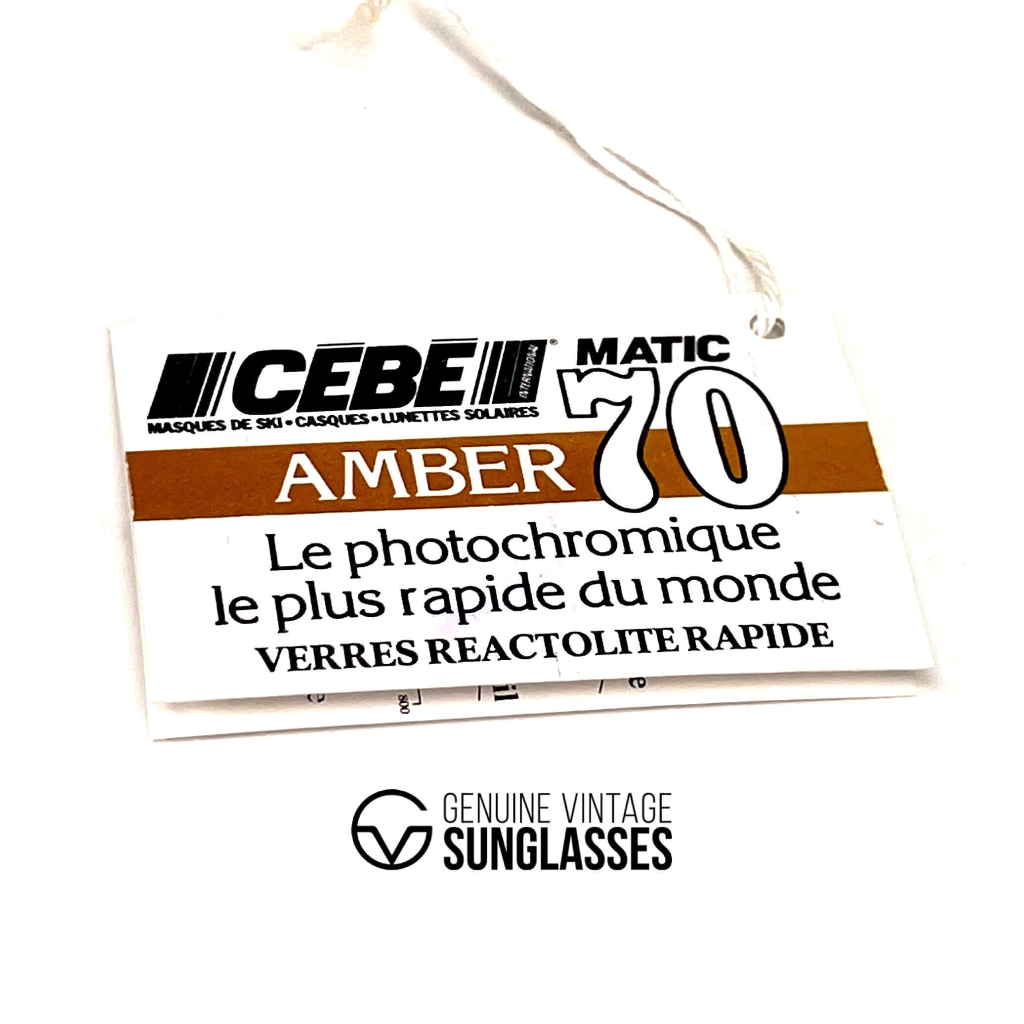 Vintage CEBE 205 Ambermatic photochromic mineral aviator sunglasses