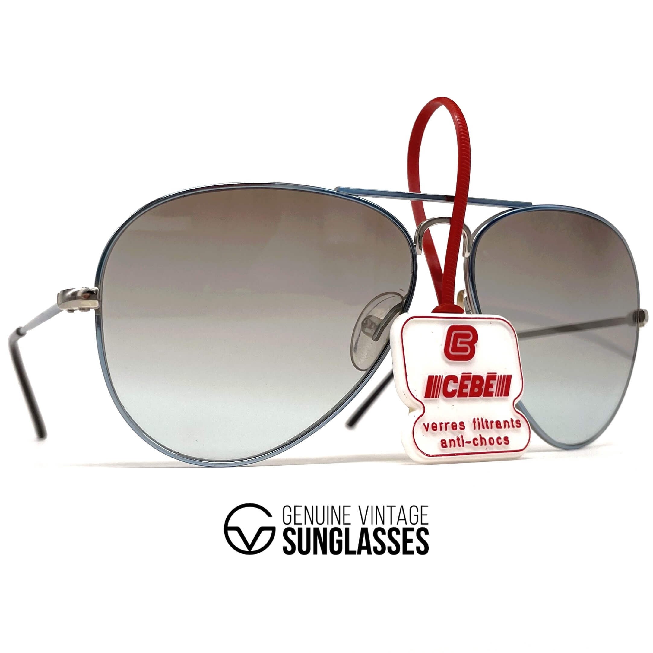 Vintage CEBE 205 Metal duo tone aviator sunglasses