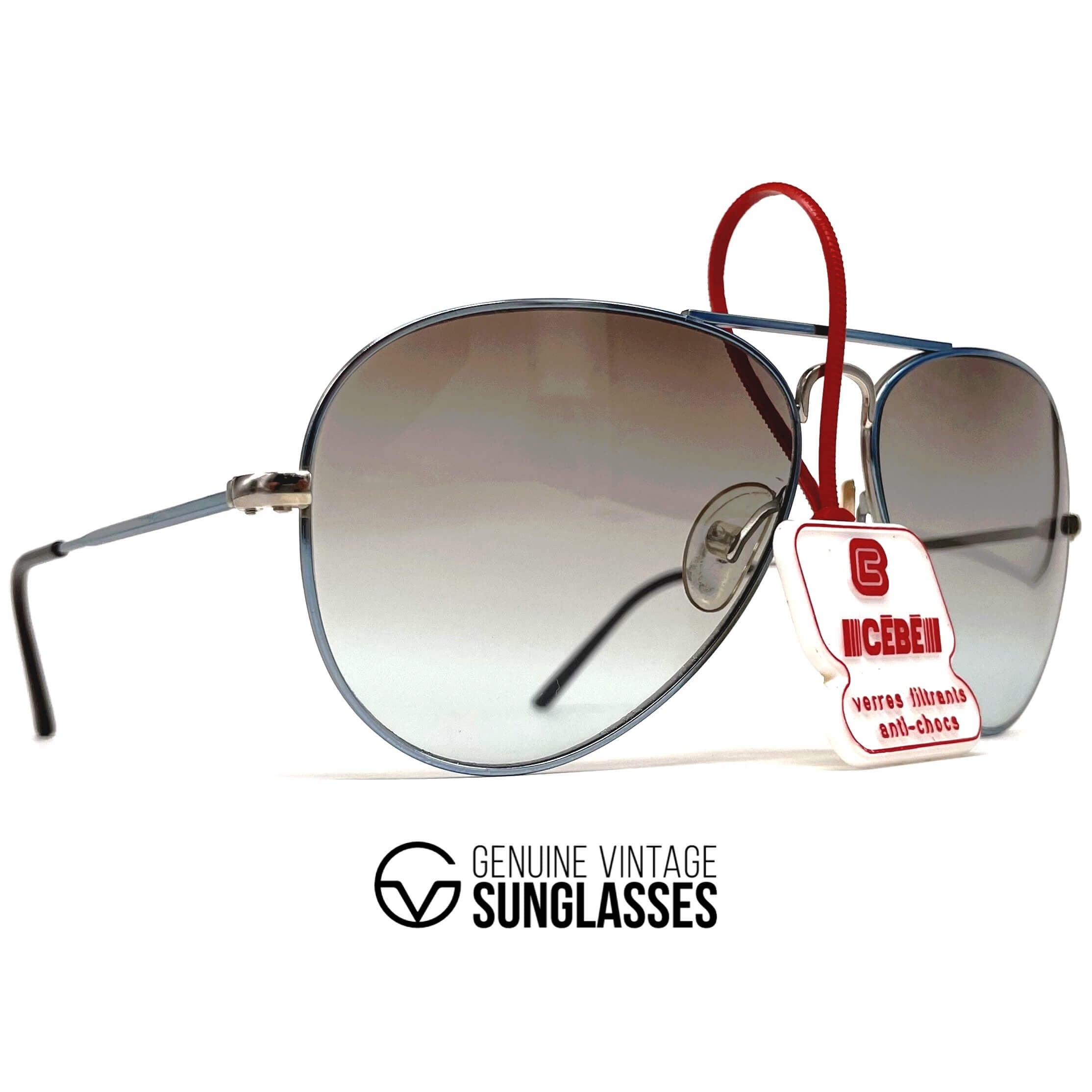 Vintage CEBE 205 Metal duo tone aviator sunglasses