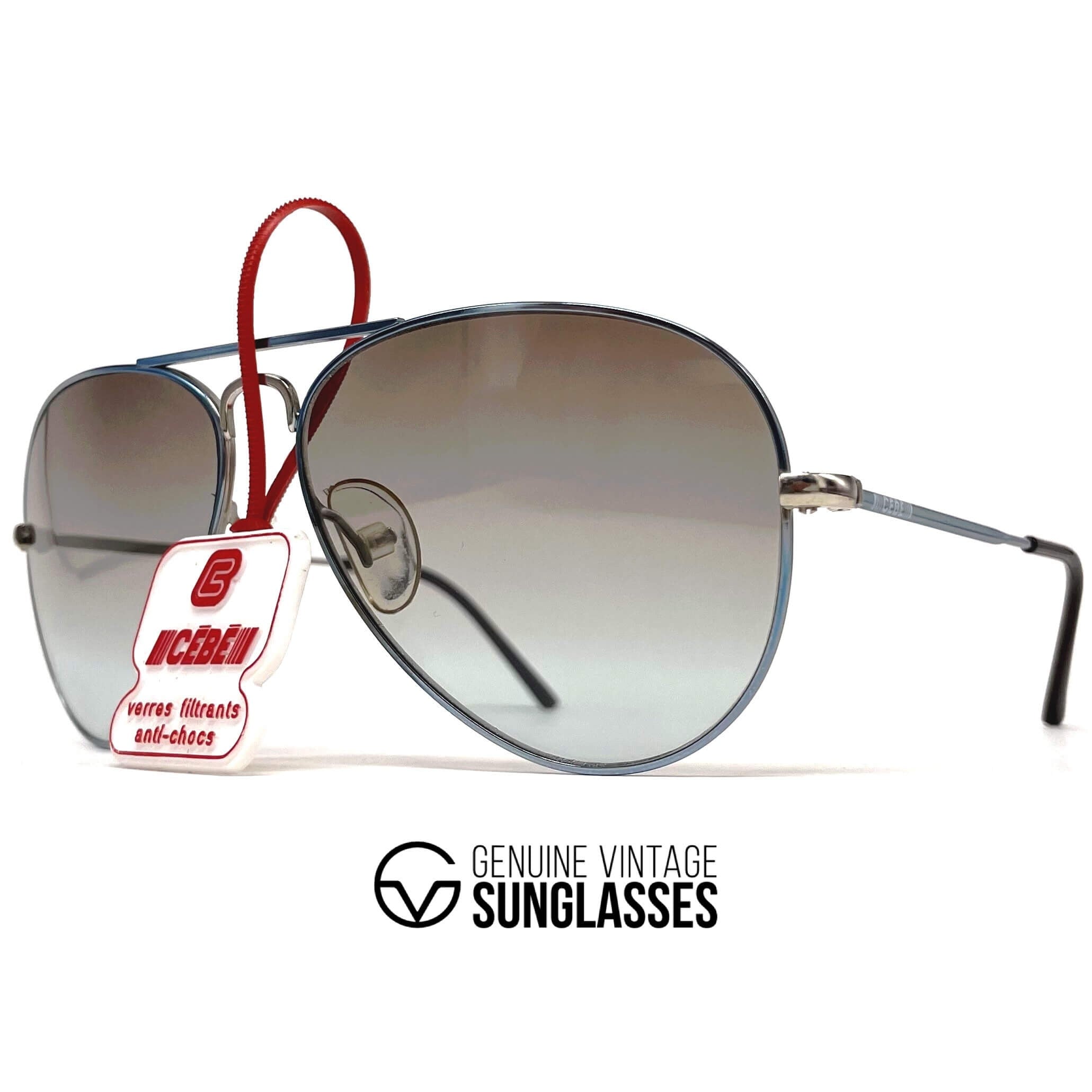 Vintage CEBE 205 Metal duo tone aviator sunglasses